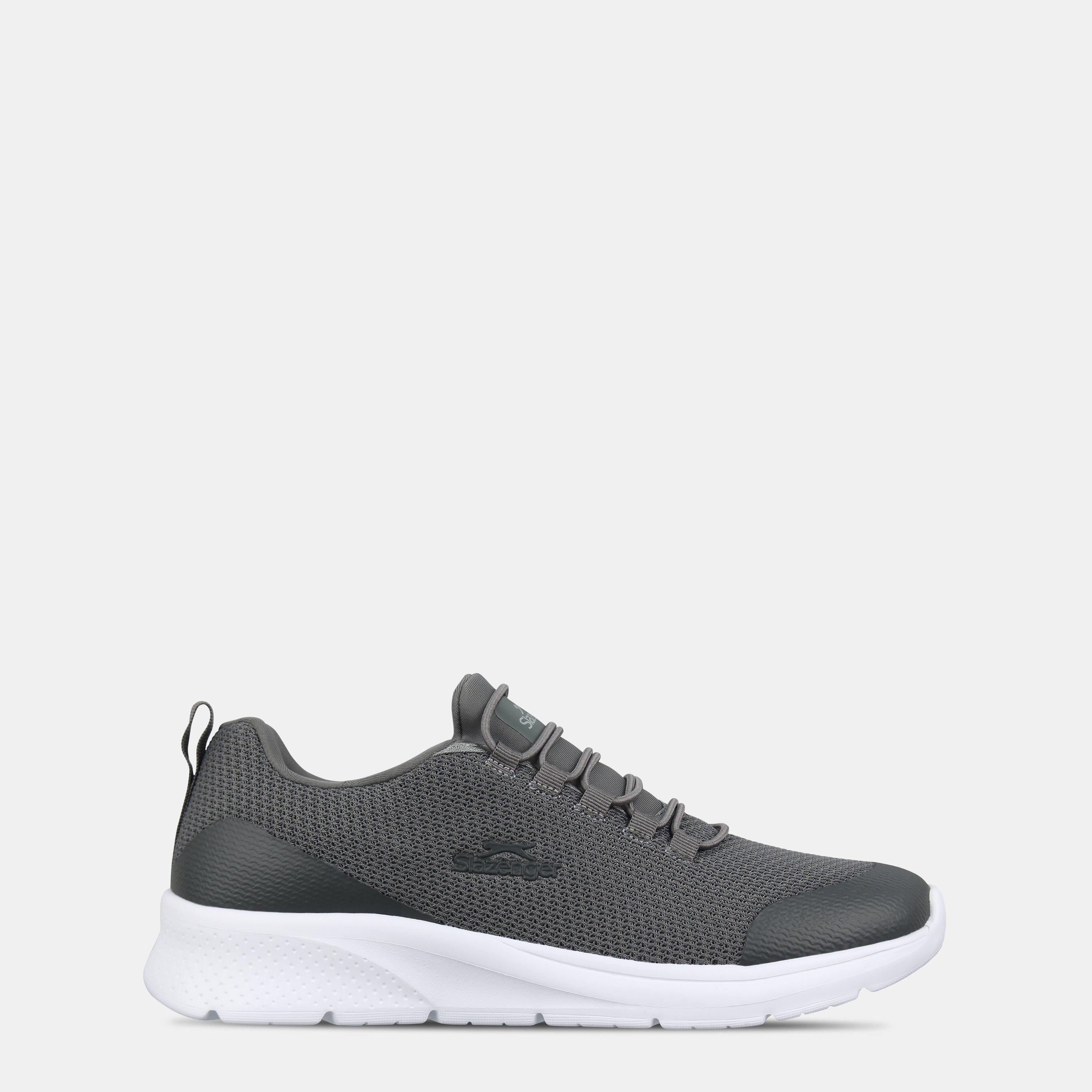 Slazenger Men's Slip On Rotate Shoes - Grey/White - 7 (41)