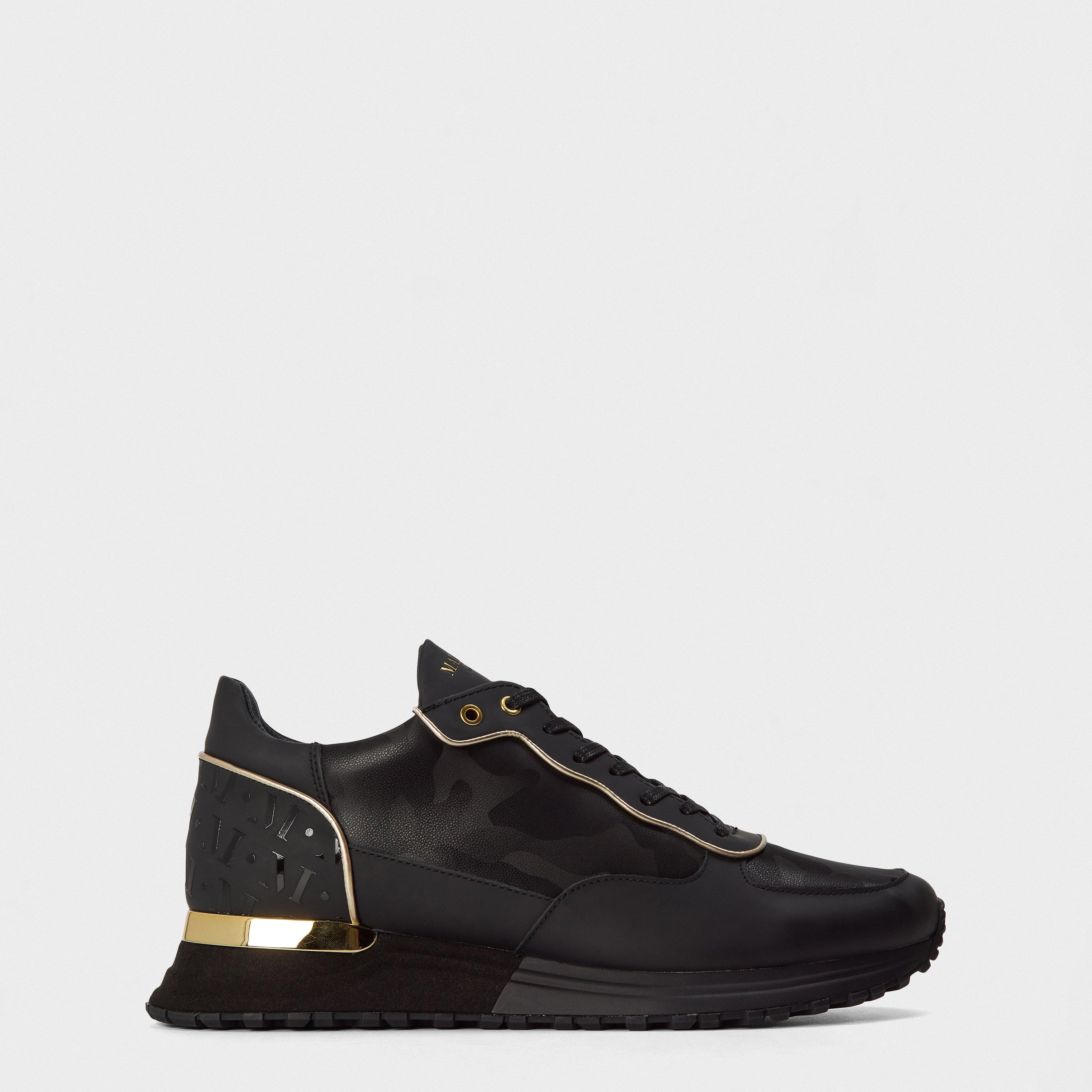 Gold Mallet Trainers Popham Black Triple Black Mallet Popham