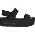 Noir - Calvin Klein Jeans - Flatform Sandals - 2
