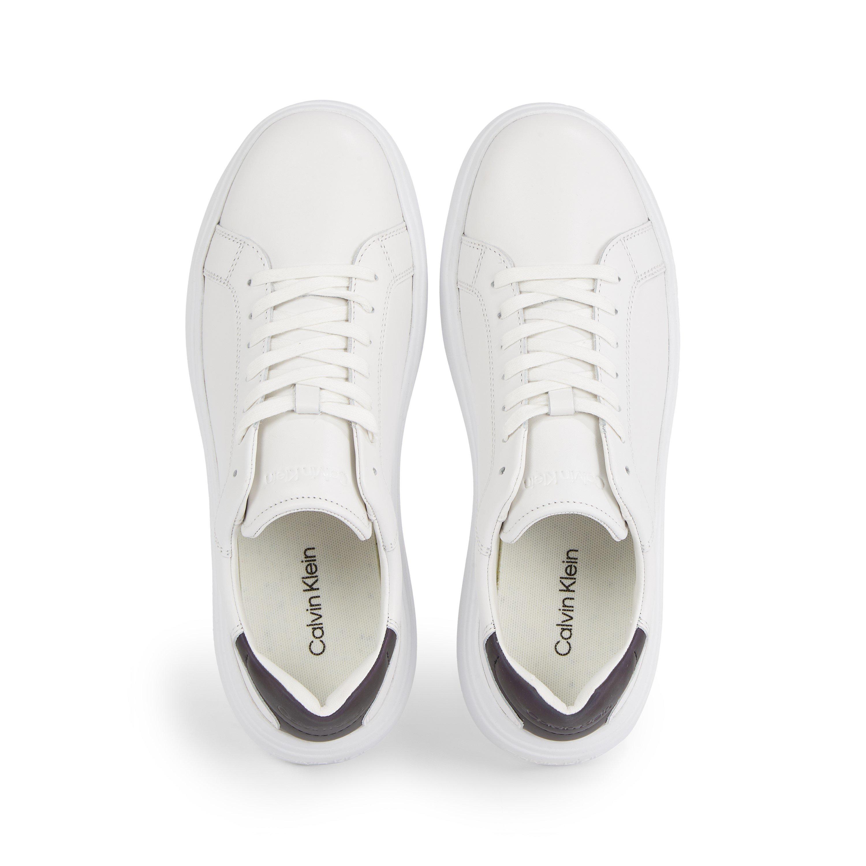 White/Petroleum - Calvin Klein - Logo Sole Trainers - 5