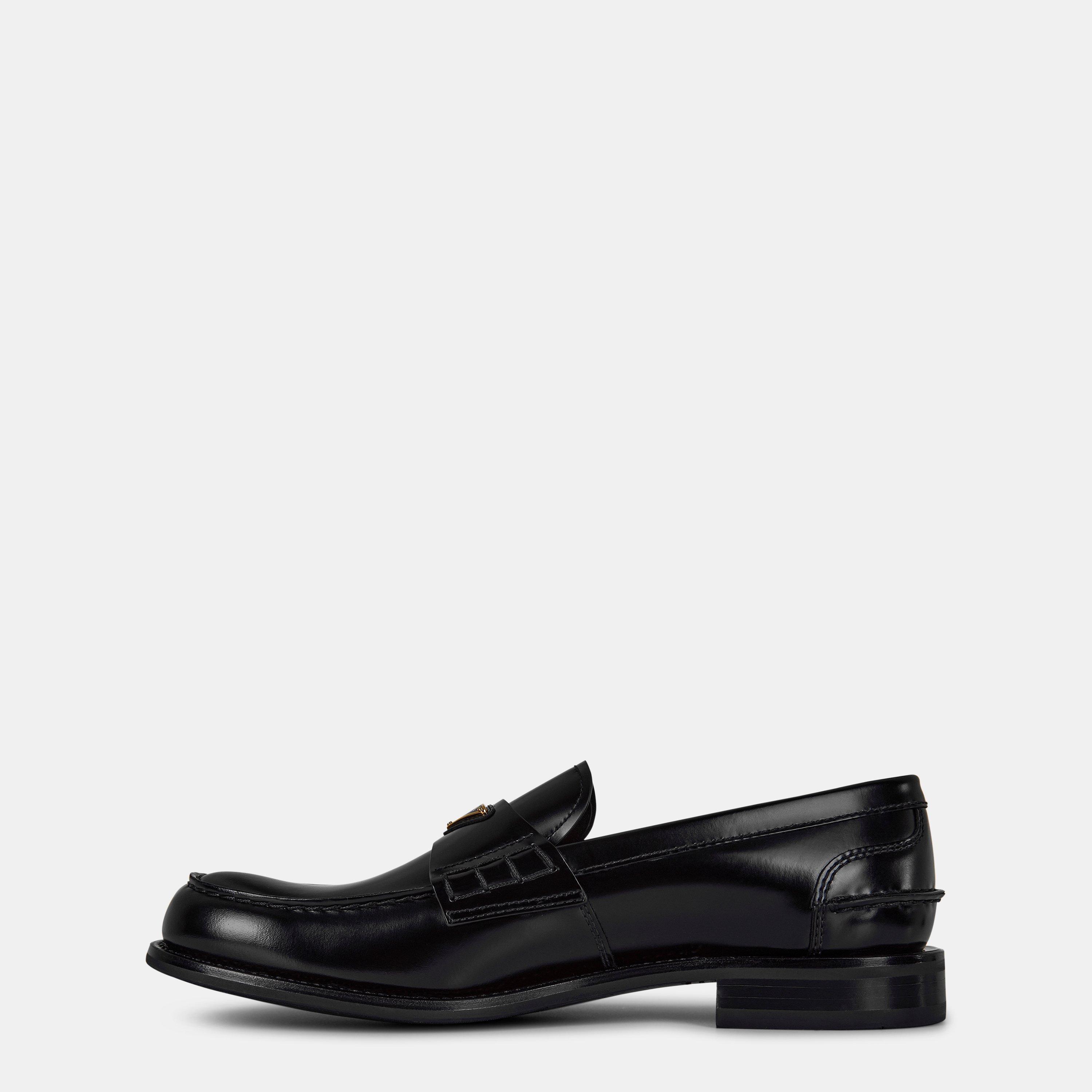 Nero - Prada - Gold Triangle Loafers - 2
