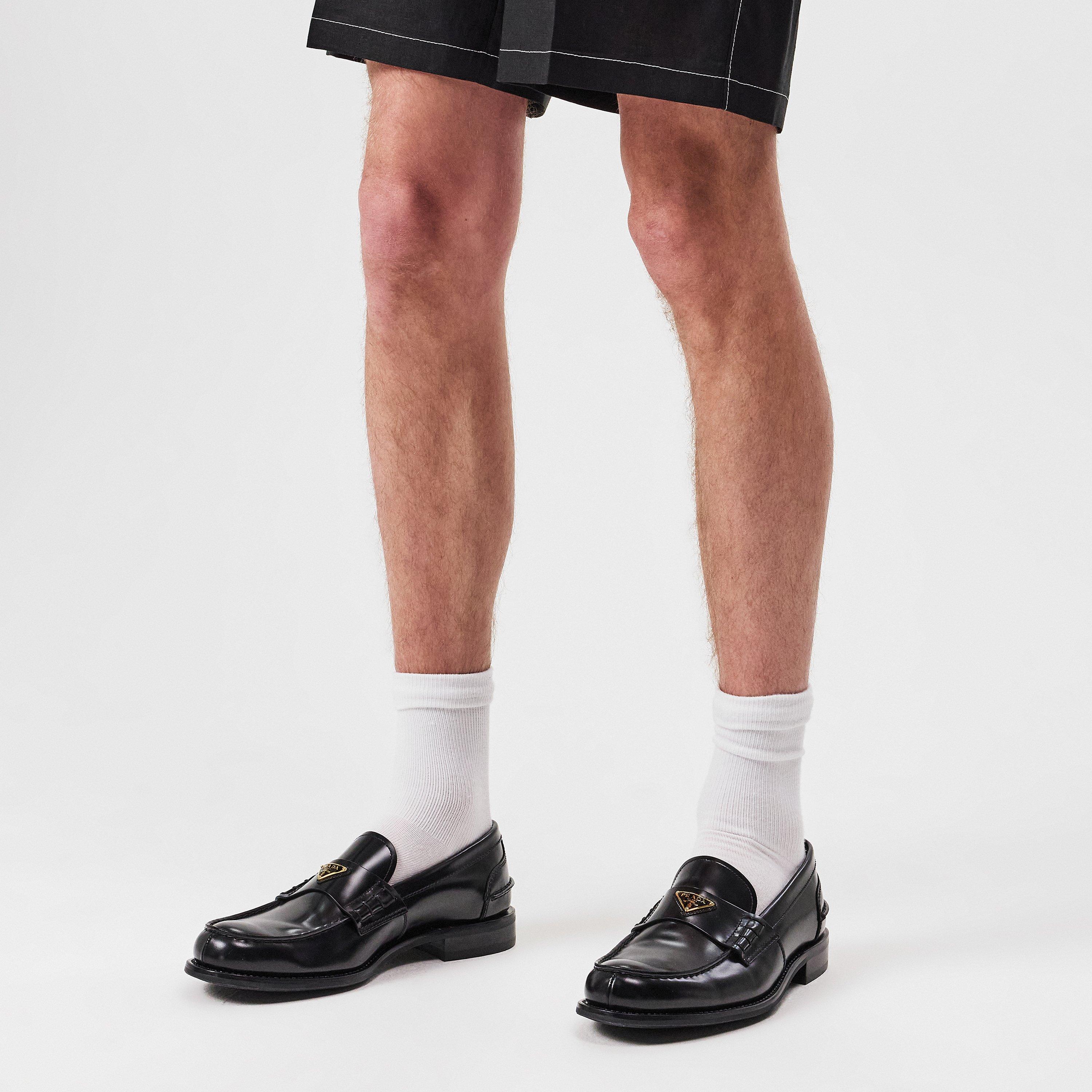 Nero - Prada - Gold Triangle Loafers - 3