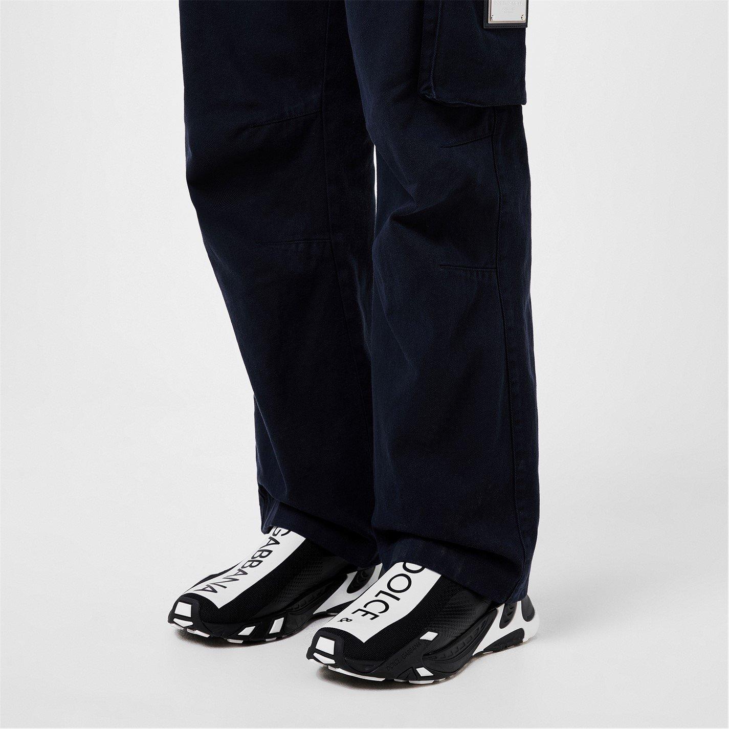 Black/White - Dolce and Gabbana - New Sorrento Mesh Sneakers - 2