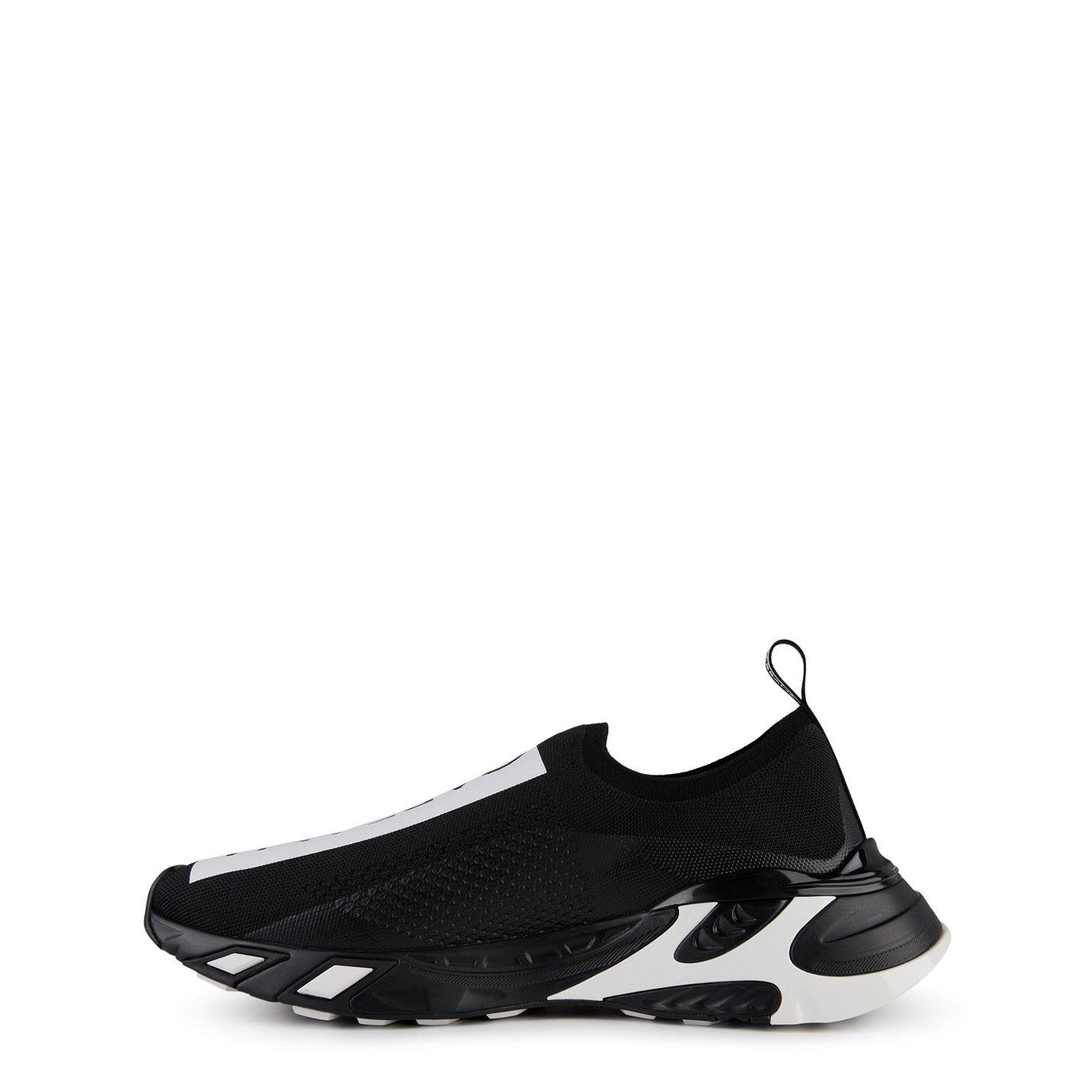 Black/White - Dolce and Gabbana - New Sorrento Mesh Sneakers - 3