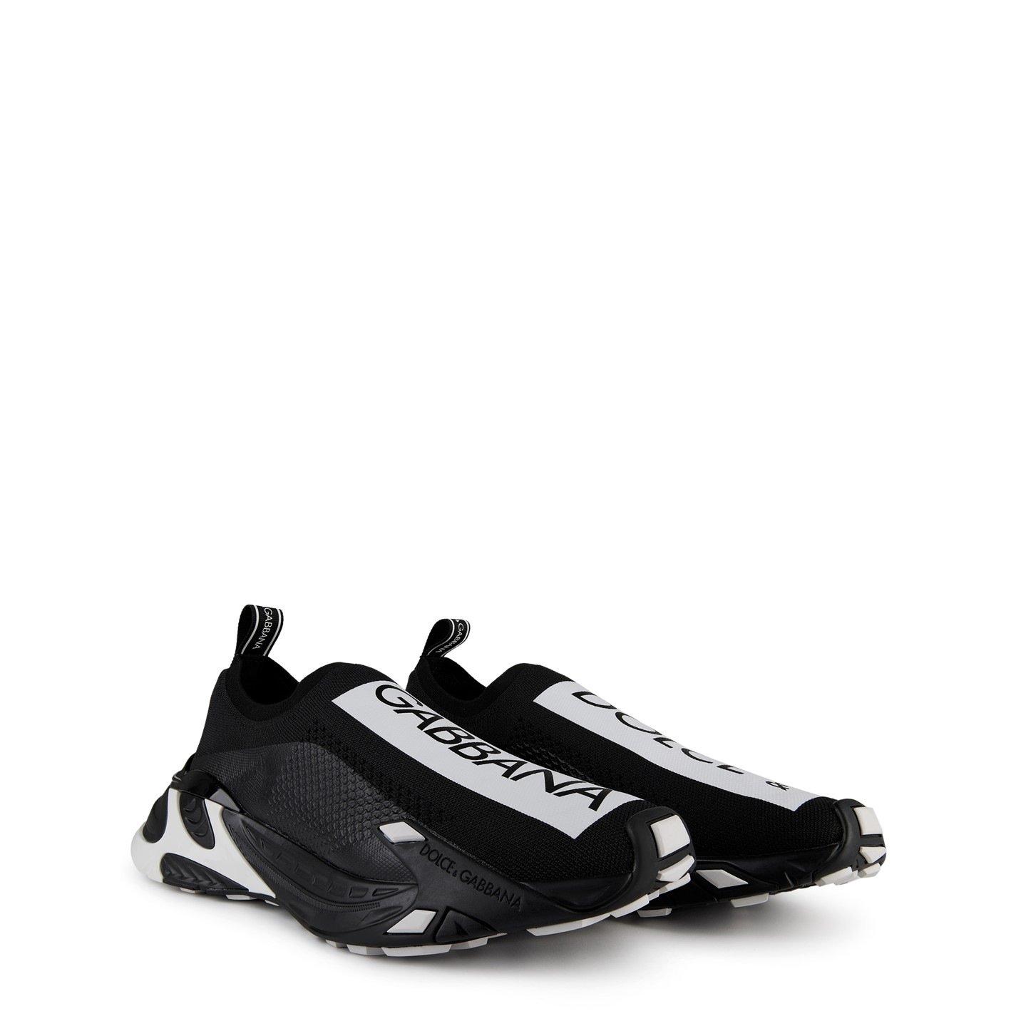 Black/White - Dolce and Gabbana - New Sorrento Mesh Sneakers - 4
