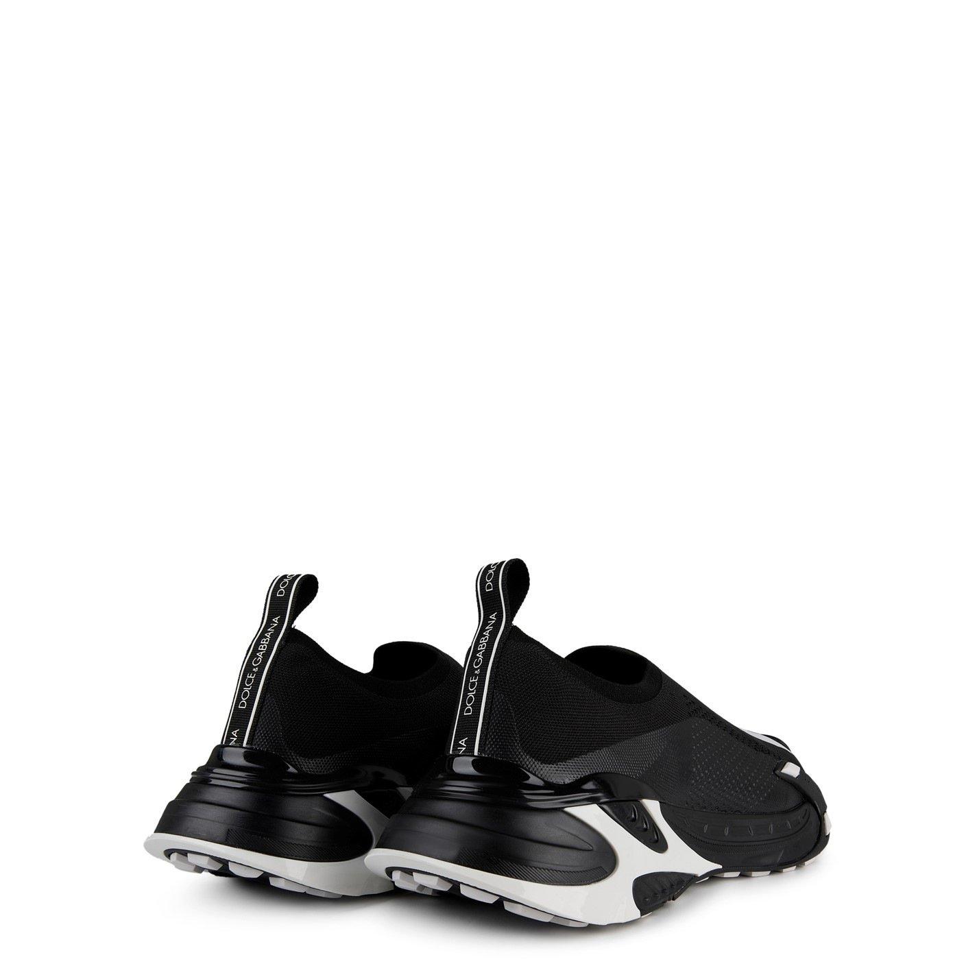 Black/White - Dolce and Gabbana - New Sorrento Mesh Sneakers - 5