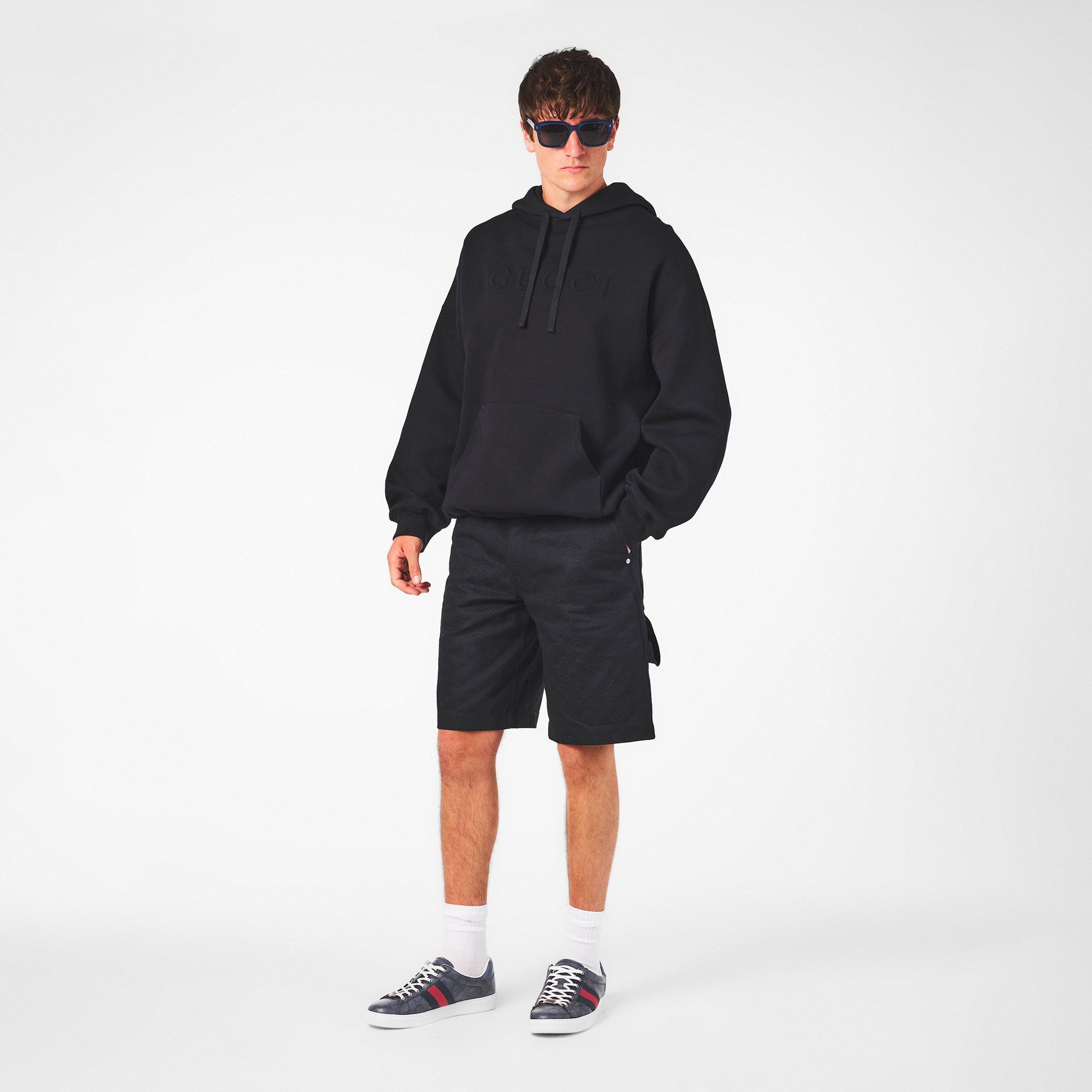 Blue/Black - Gucci - Men's Web Canvas Ace Trainers - 6
