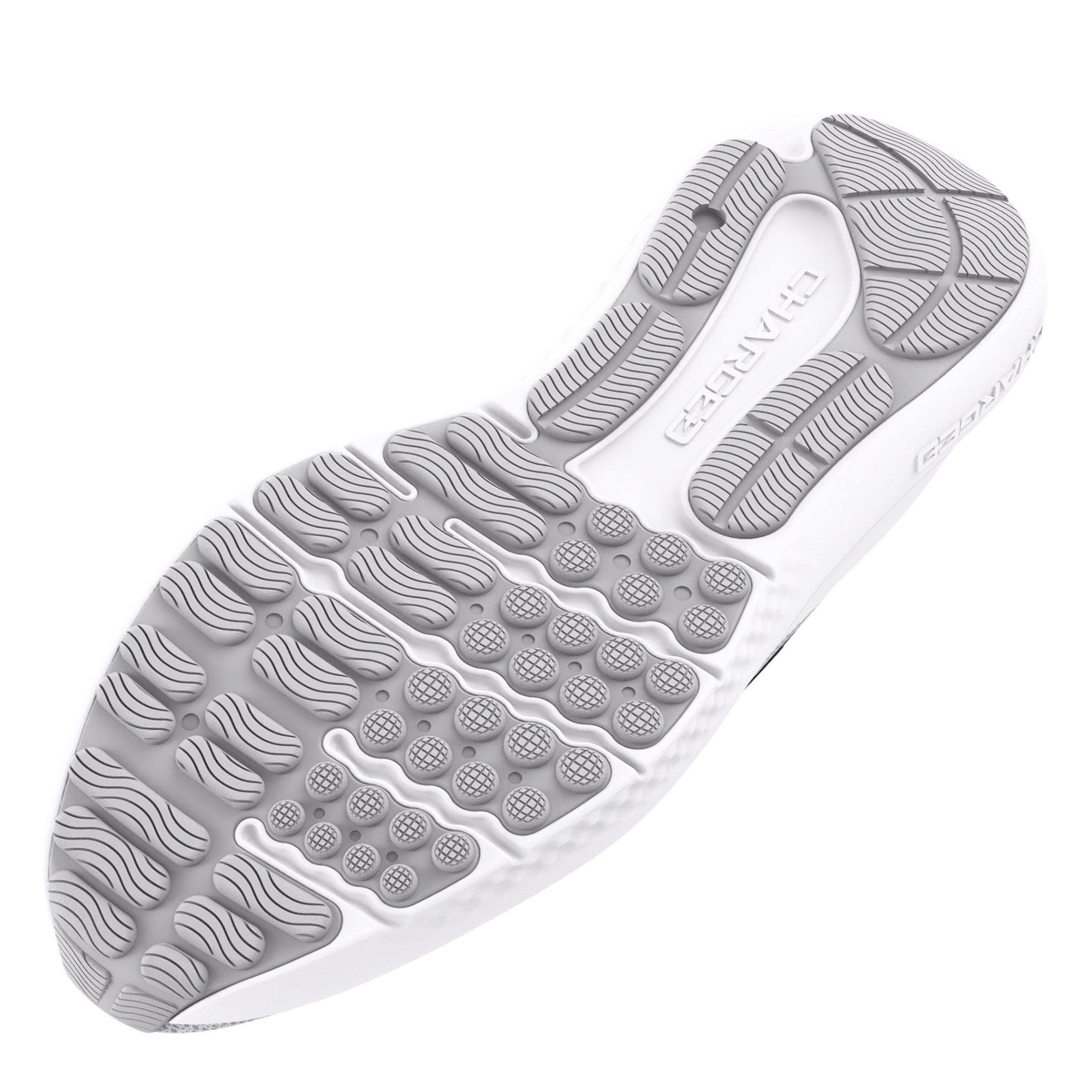 White/Halo Grey - Under Armour - Charged Surge 4 Mens Running Shoes - 3