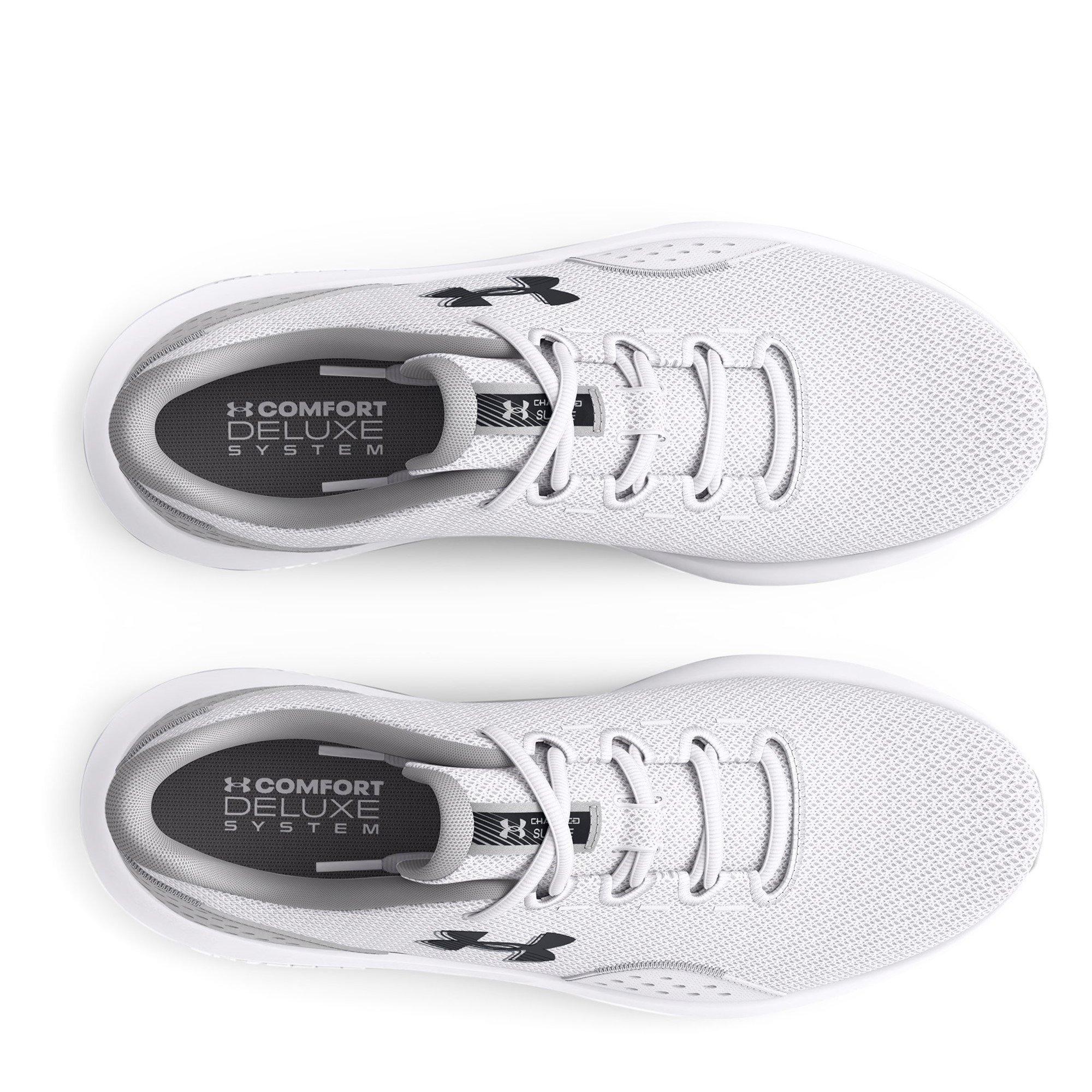 White/Halo Grey - Under Armour - Charged Surge 4 Mens Running Shoes - 4