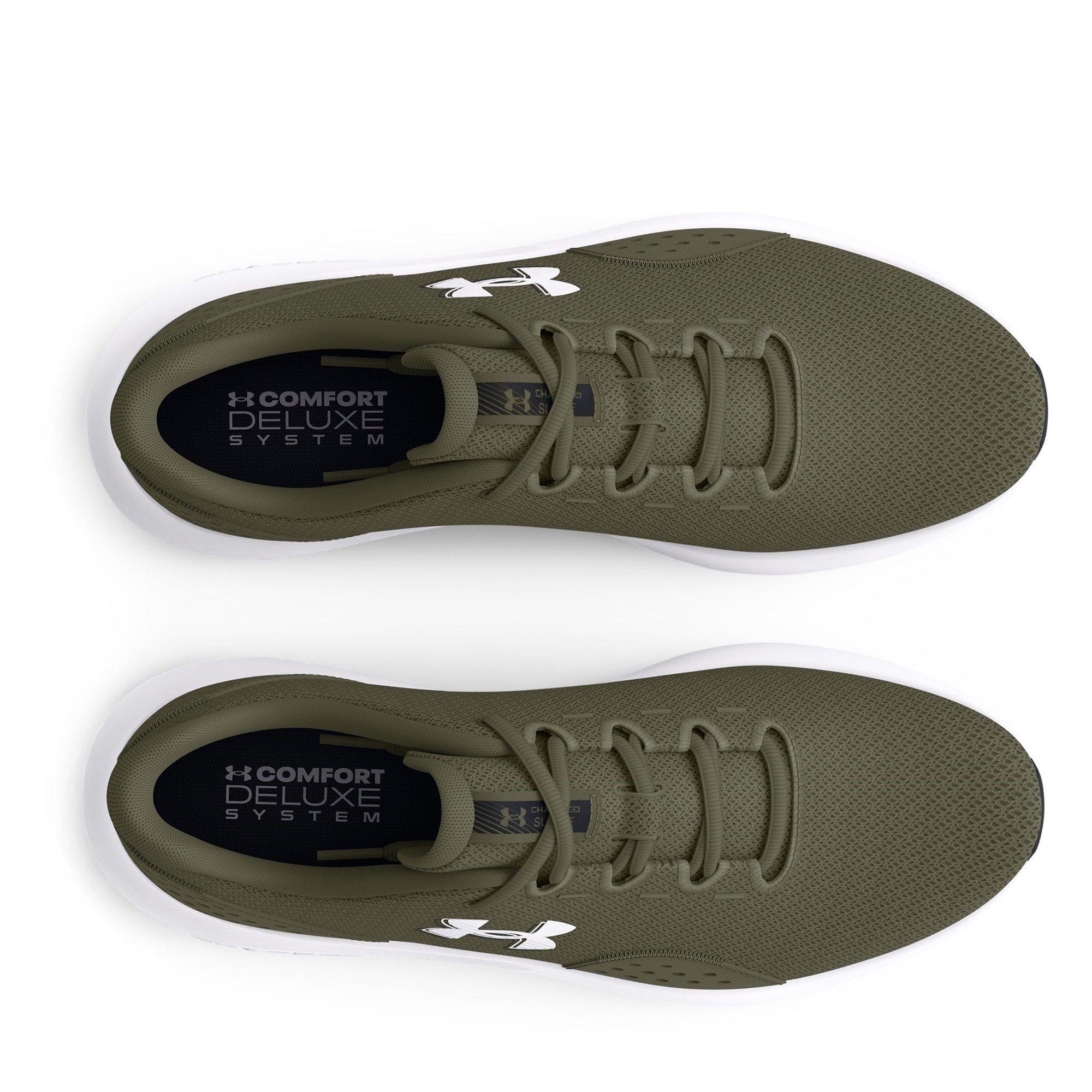 Marine OD Groen - Under Armour - Charged Surge 4 Mens Running Shoes - 4