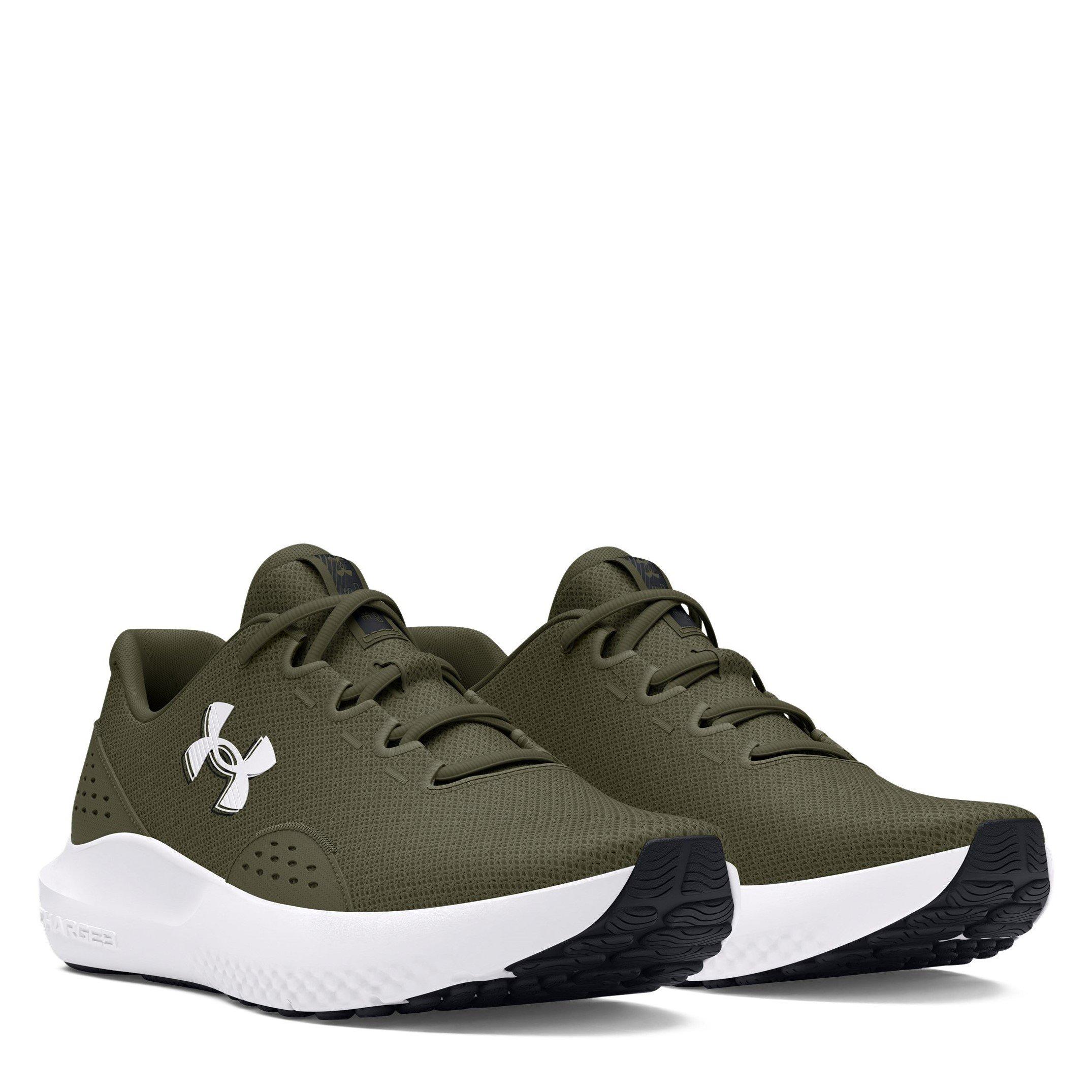 Marine OD Groen - Under Armour - Charged Surge 4 Mens Running Shoes - 5