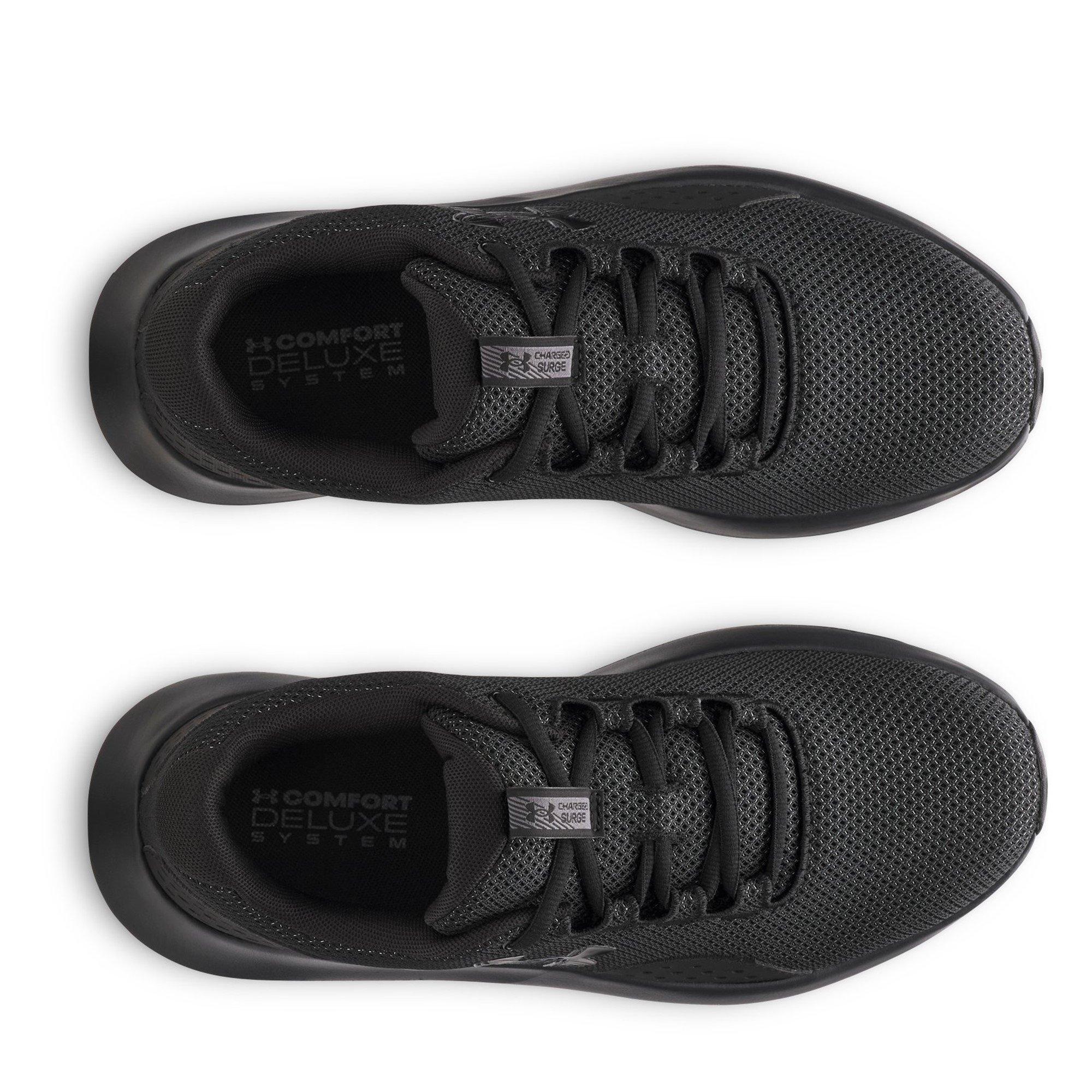 Triple Black - Under Armour - Charged Surge 4 Mens Running Shoes - 4