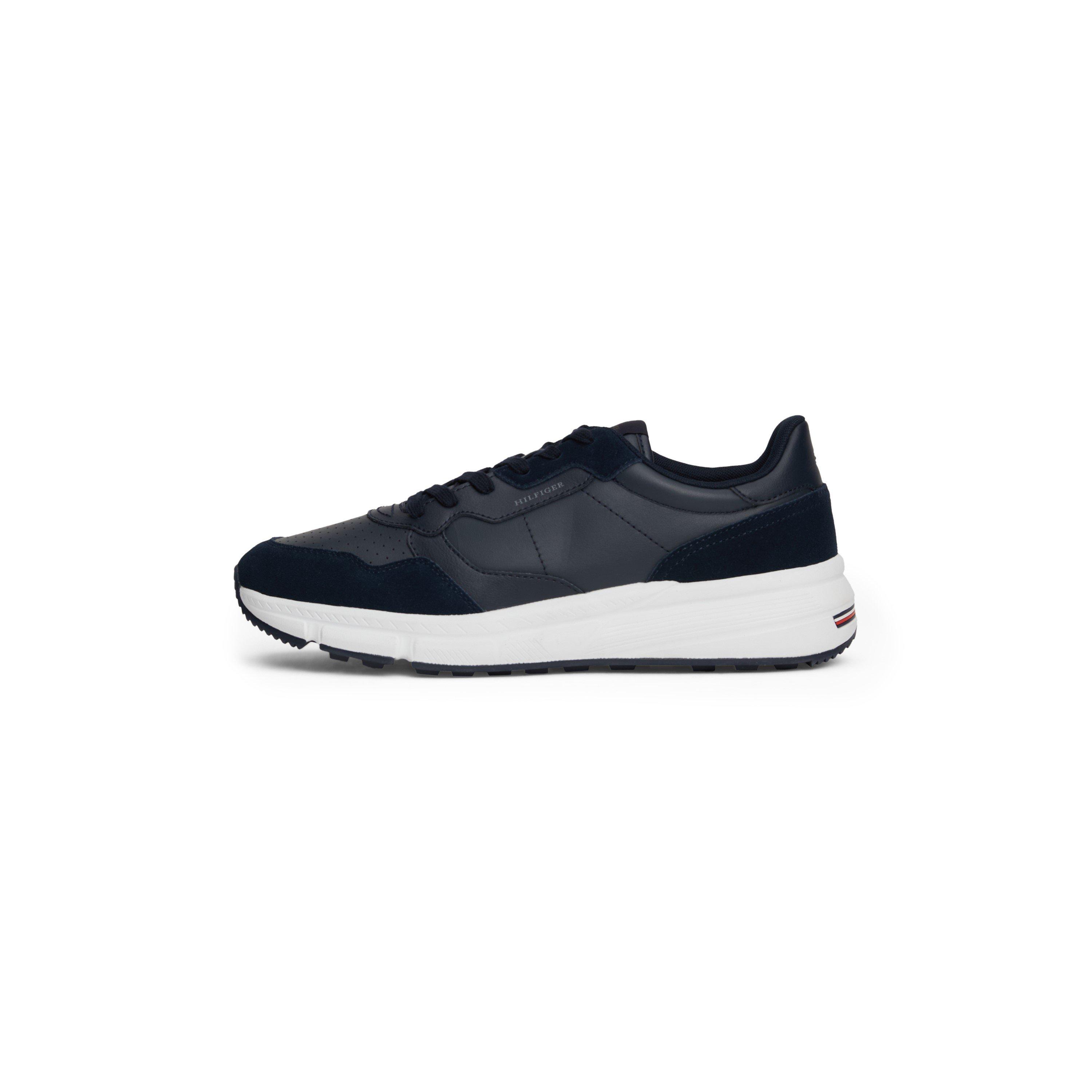 Navy/White - Tommy Hilfiger - Low-top Leather trainers - 2