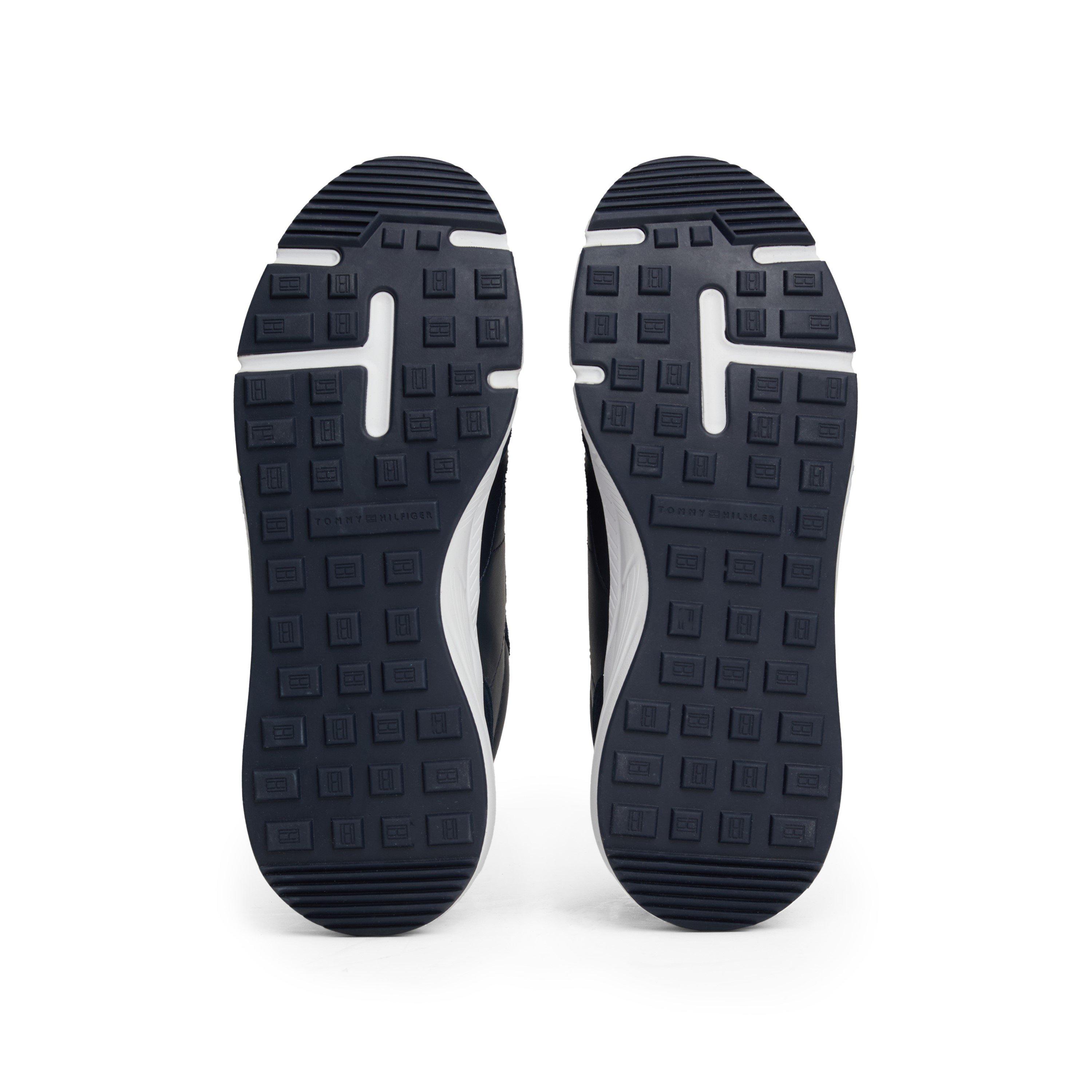 Navy/White - Tommy Hilfiger - Low-top Leather trainers - 6