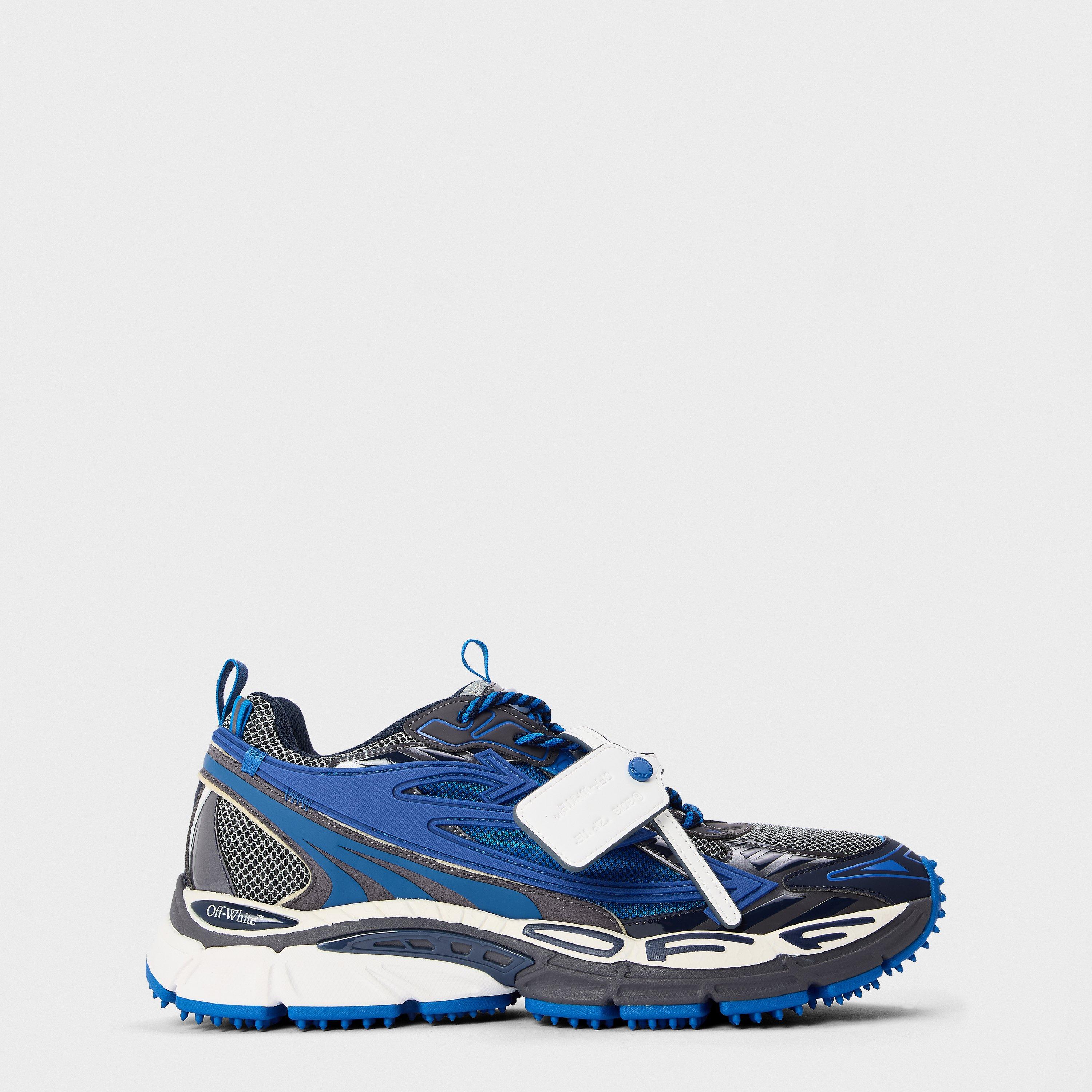 Off White Men's Be Right Back Sneakers - Gunmetal/Blue - 10 (45)