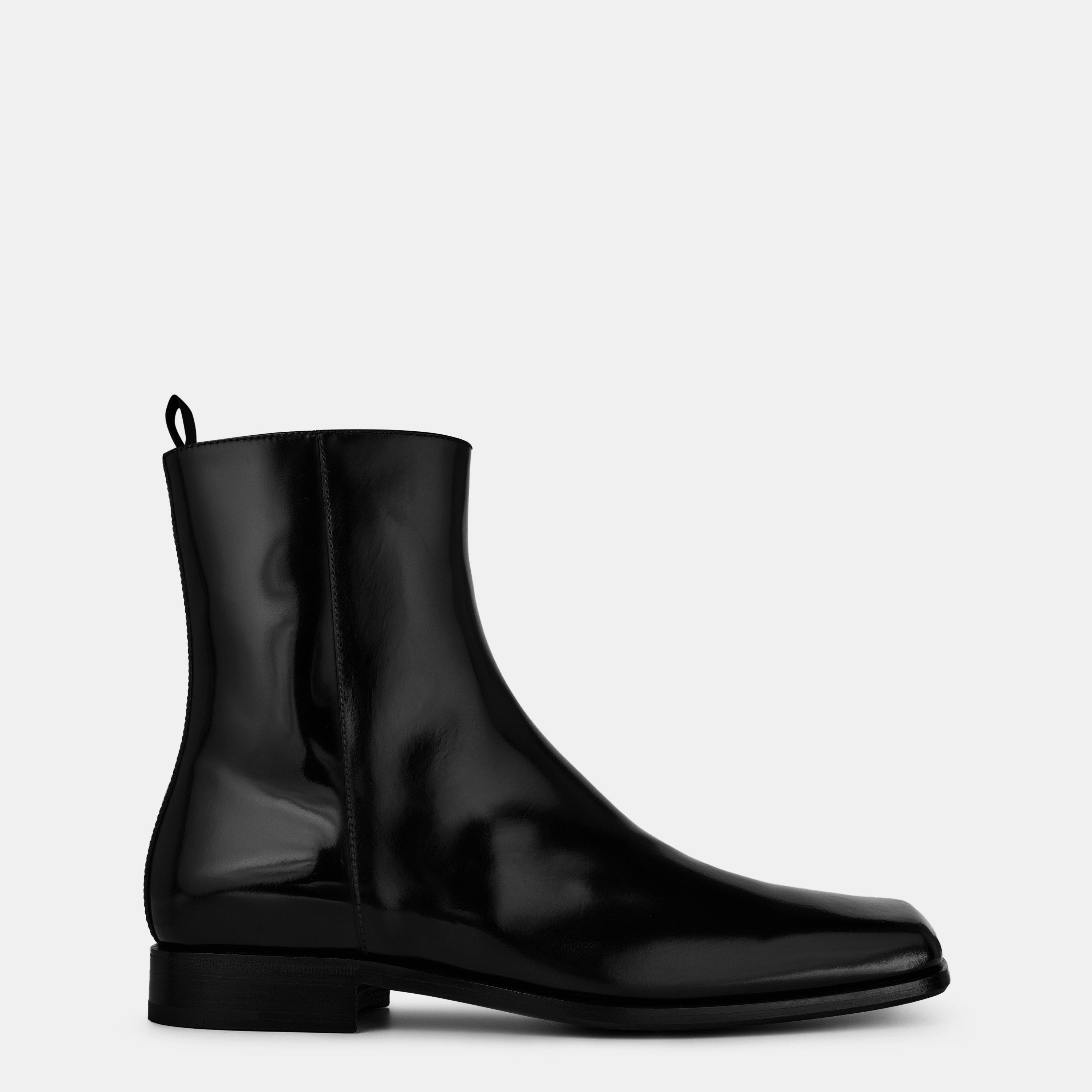 Black - Prada - Tronchetti Leather Chelsea Boots - 1