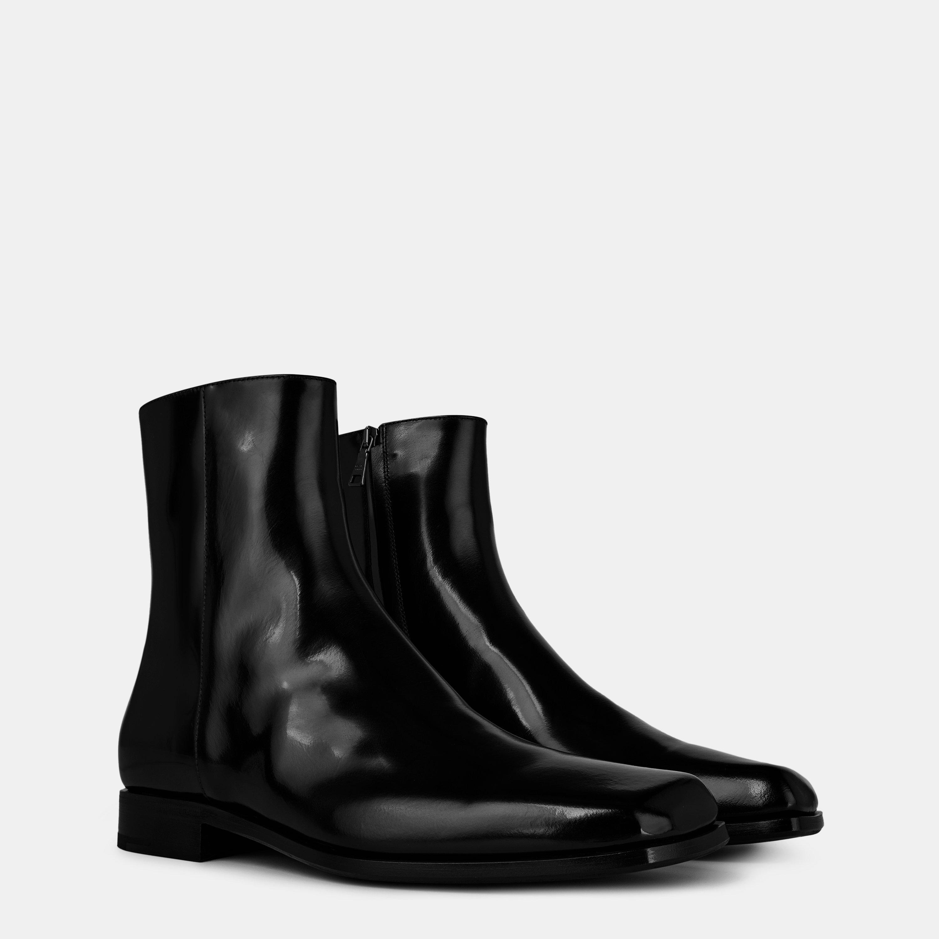 Black - Prada - Tronchetti Leather Chelsea Boots - 3