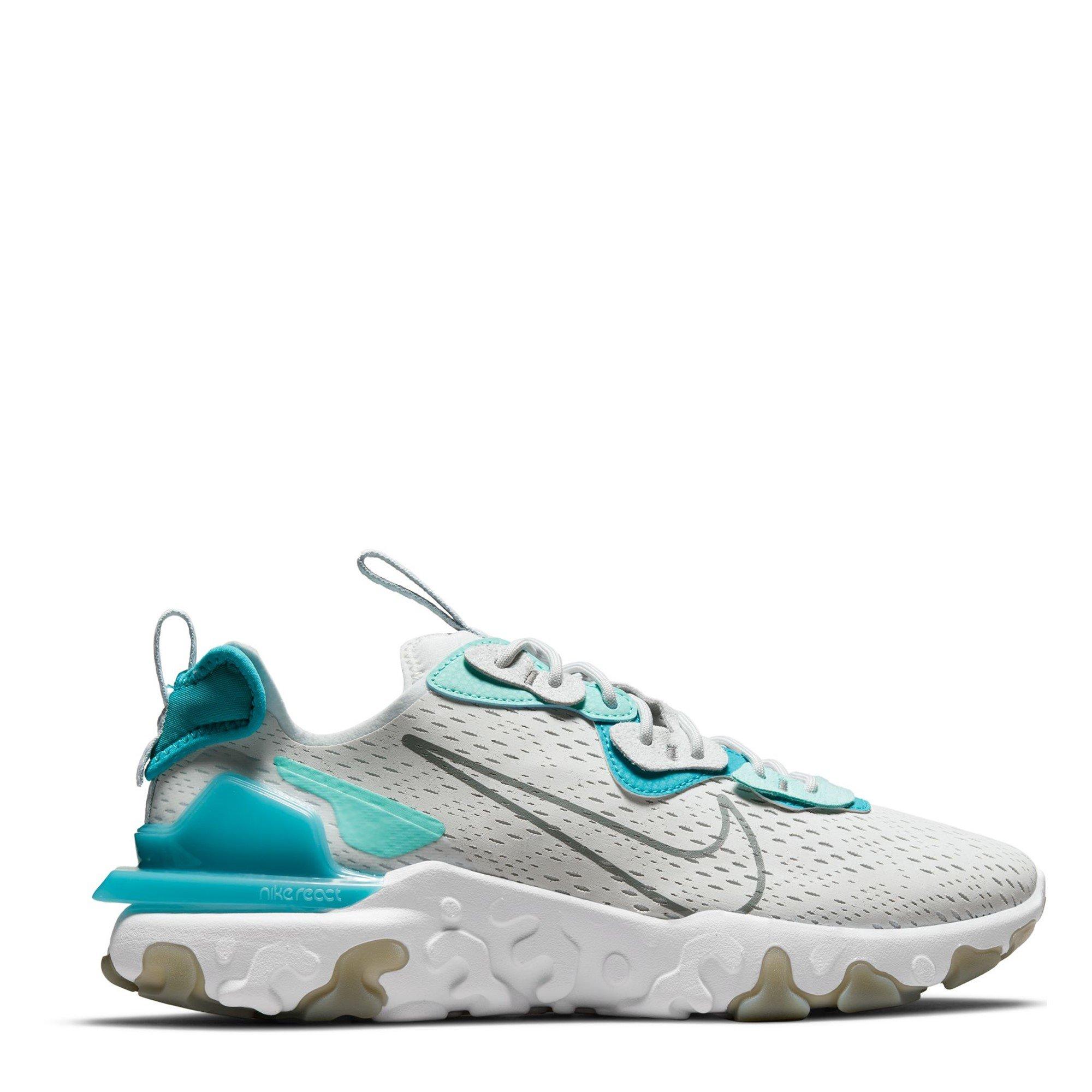 Nike Men's React Vision Shoe - Plat/Aqua - 8.5 (43)