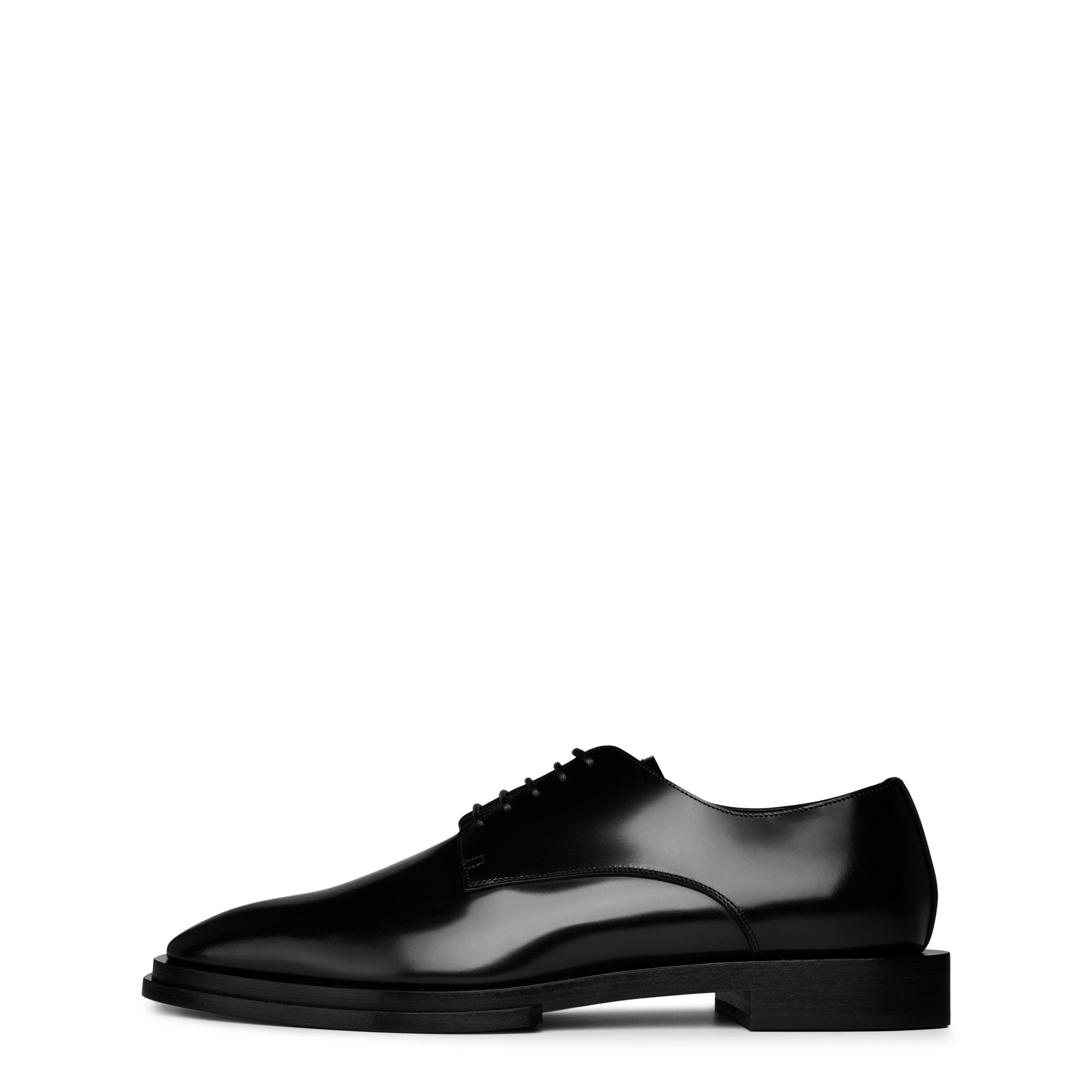 Black/Silver - Alexander McQueen - Leather Derby Shoes - 3