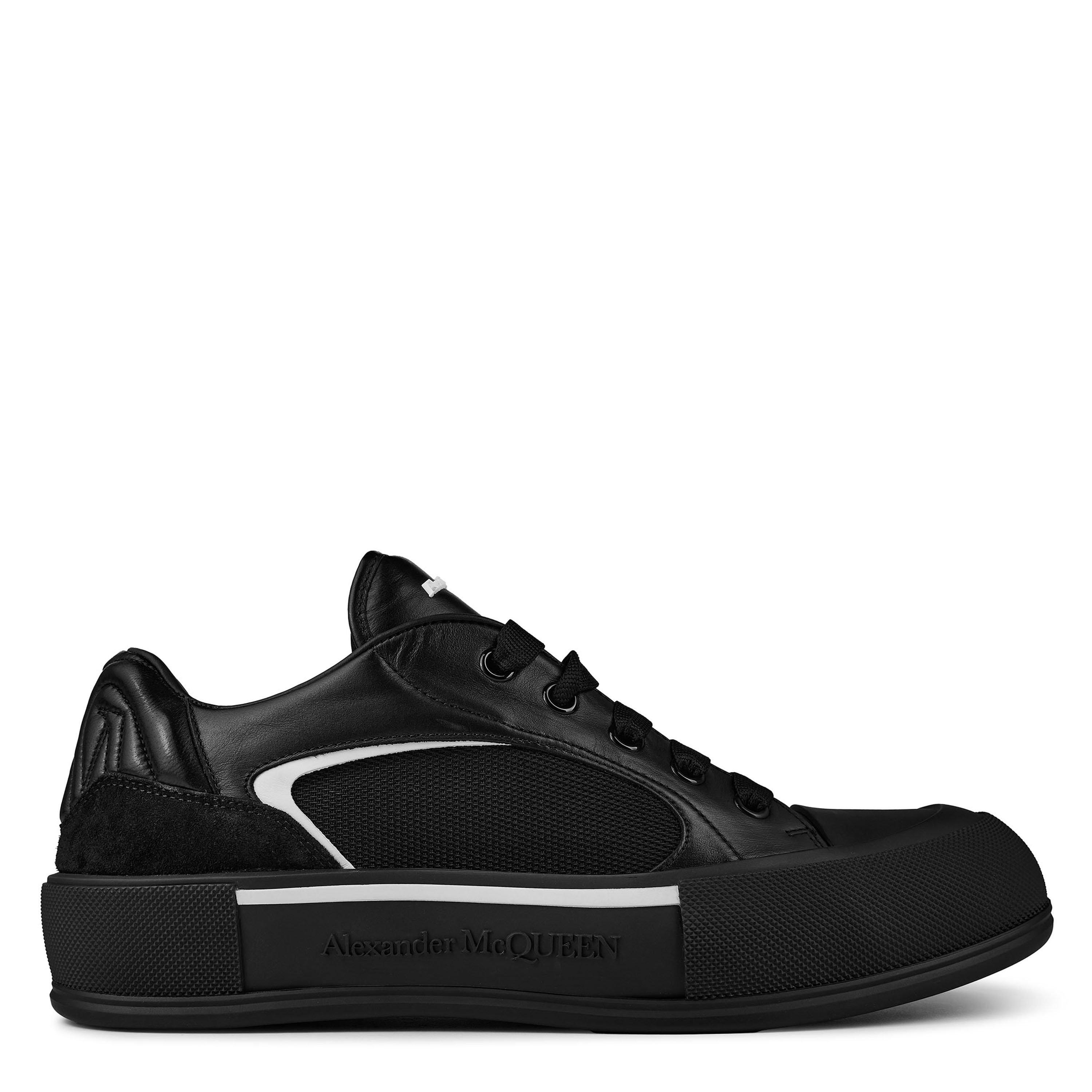 Black/White - Alexander McQueen - Deck Sneakers - 1