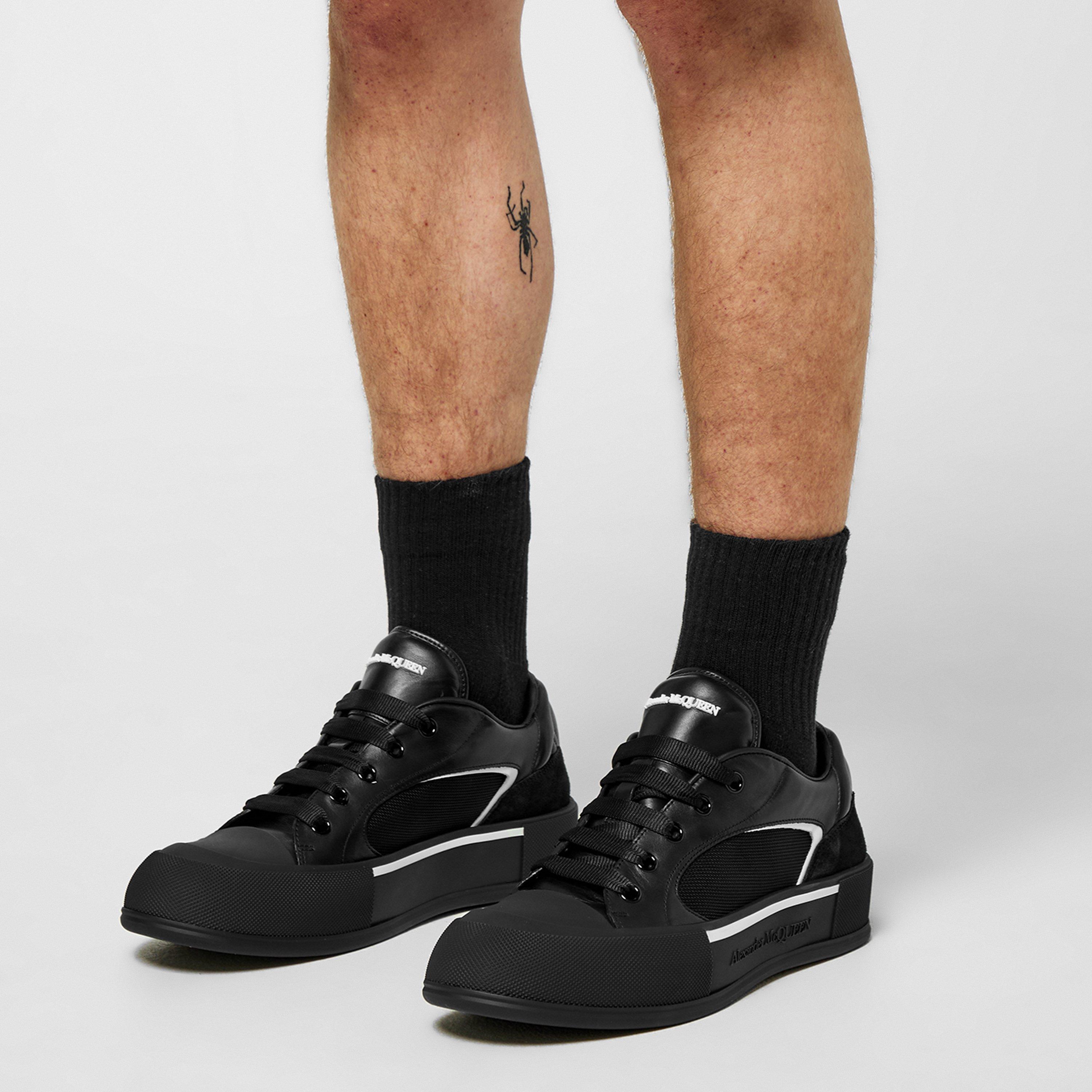 Black/White - Alexander McQueen - Deck Sneakers - 2