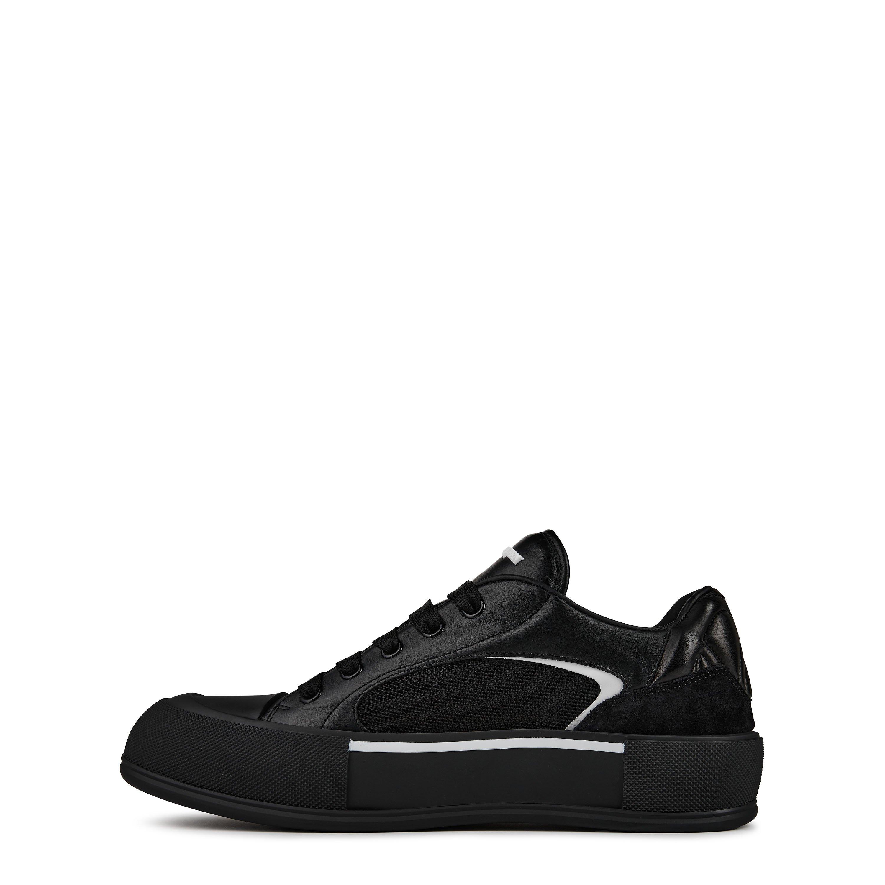 Black/White - Alexander McQueen - Deck Sneakers - 3