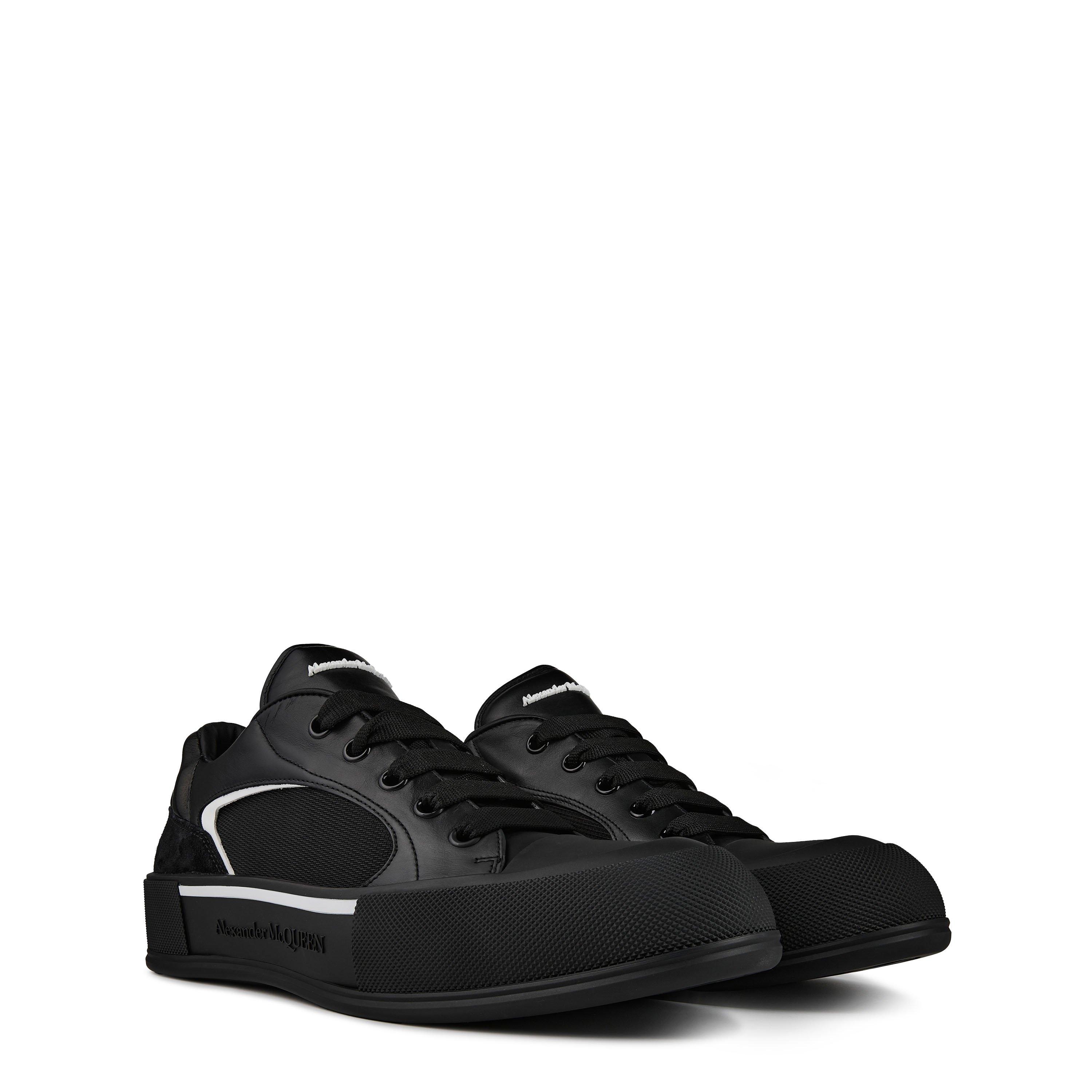 Black/White - Alexander McQueen - Deck Sneakers - 4