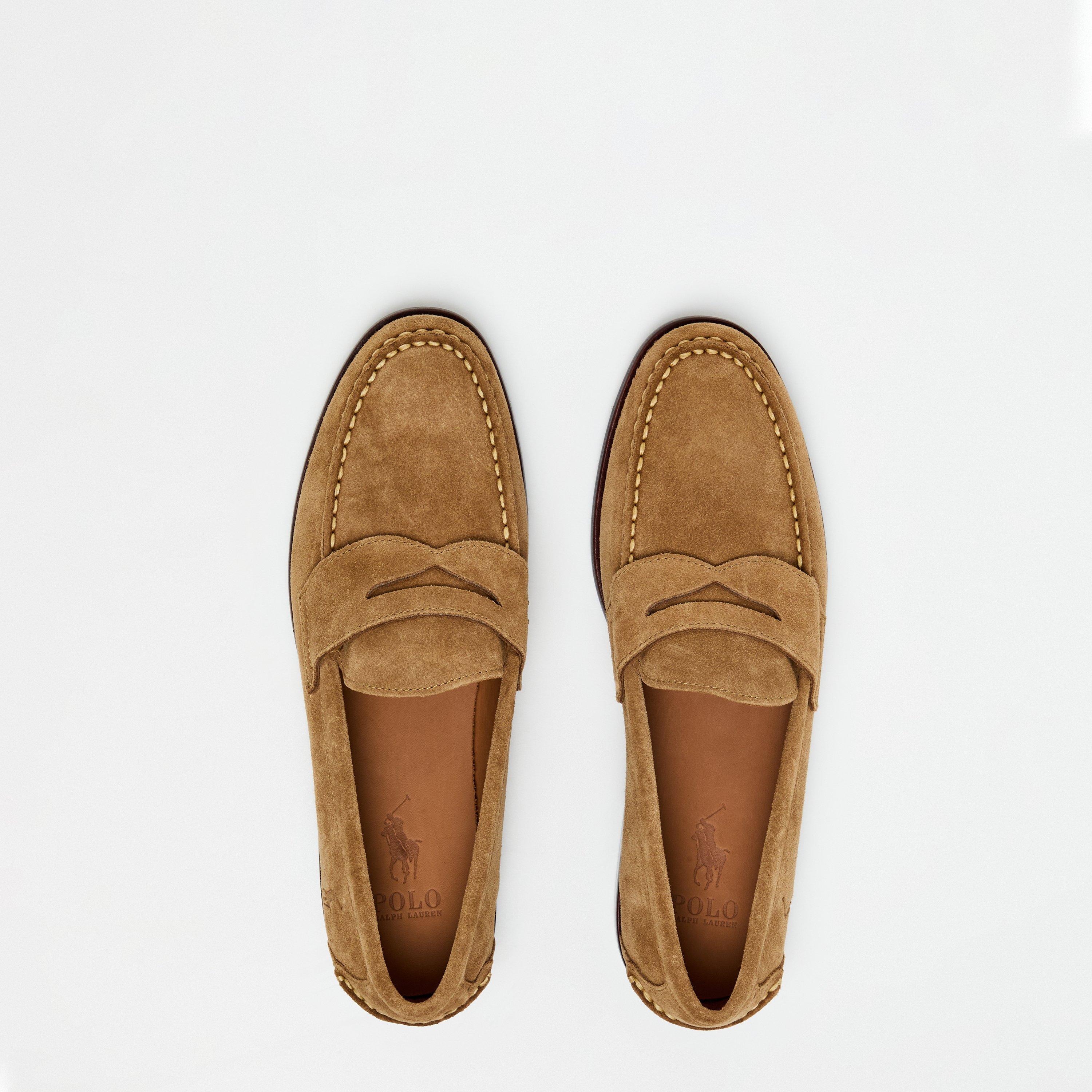 Desert Tan - Polo Ralph Lauren - Men's Aslton Suede Loafer - 5