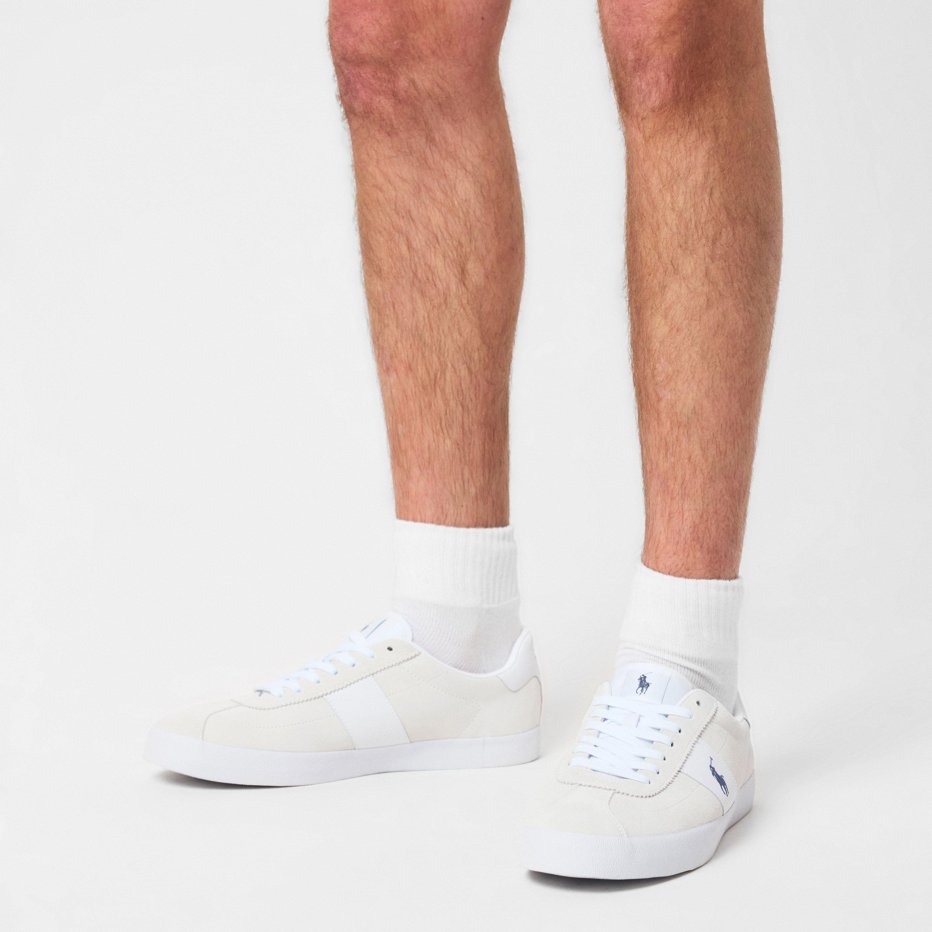 Bianco - Polo Ralph Lauren - Men's Court Vulc Low-Top Trainers - 3