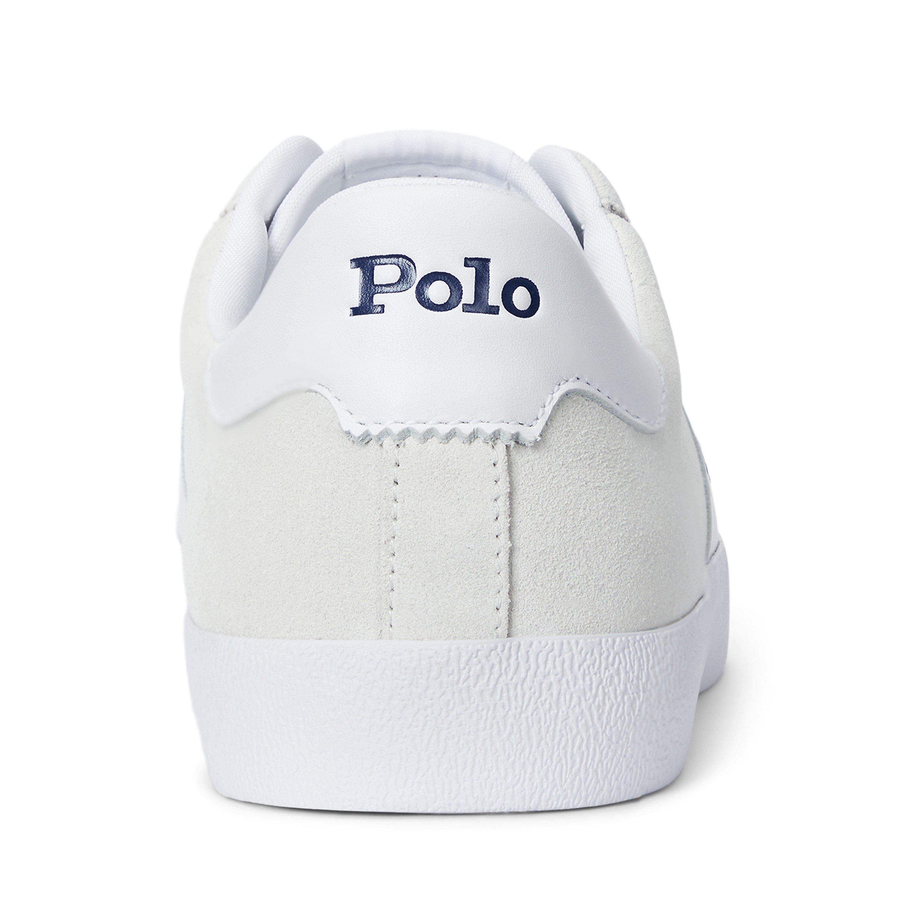 Bianco - Polo Ralph Lauren - Men's Court Vulc Low-Top Trainers - 4