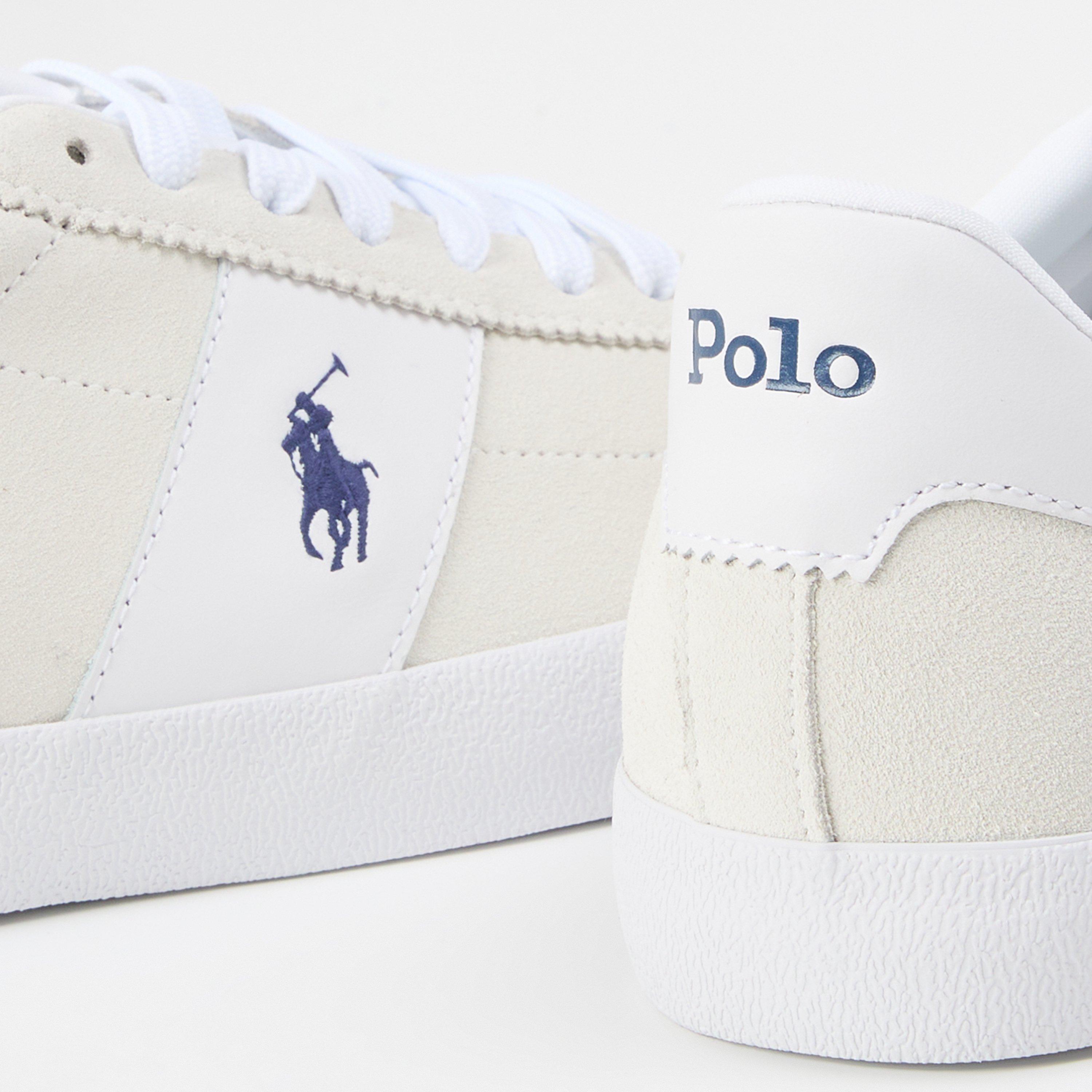 Bianco - Polo Ralph Lauren - Men's Court Vulc Low-Top Trainers - 4