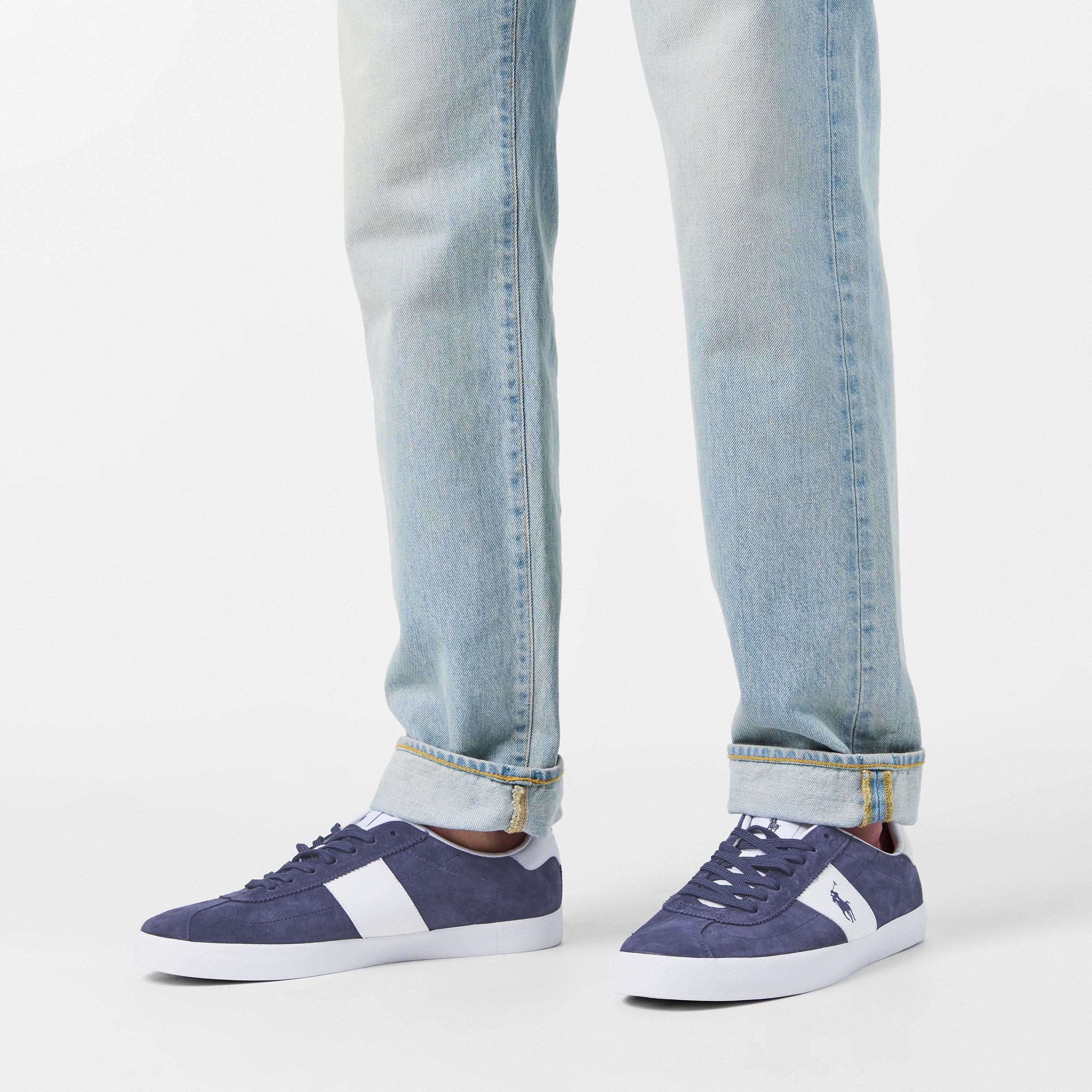 Navy/White - Polo Ralph Lauren - Men's Court Vulc Low-Top Trainers - 3