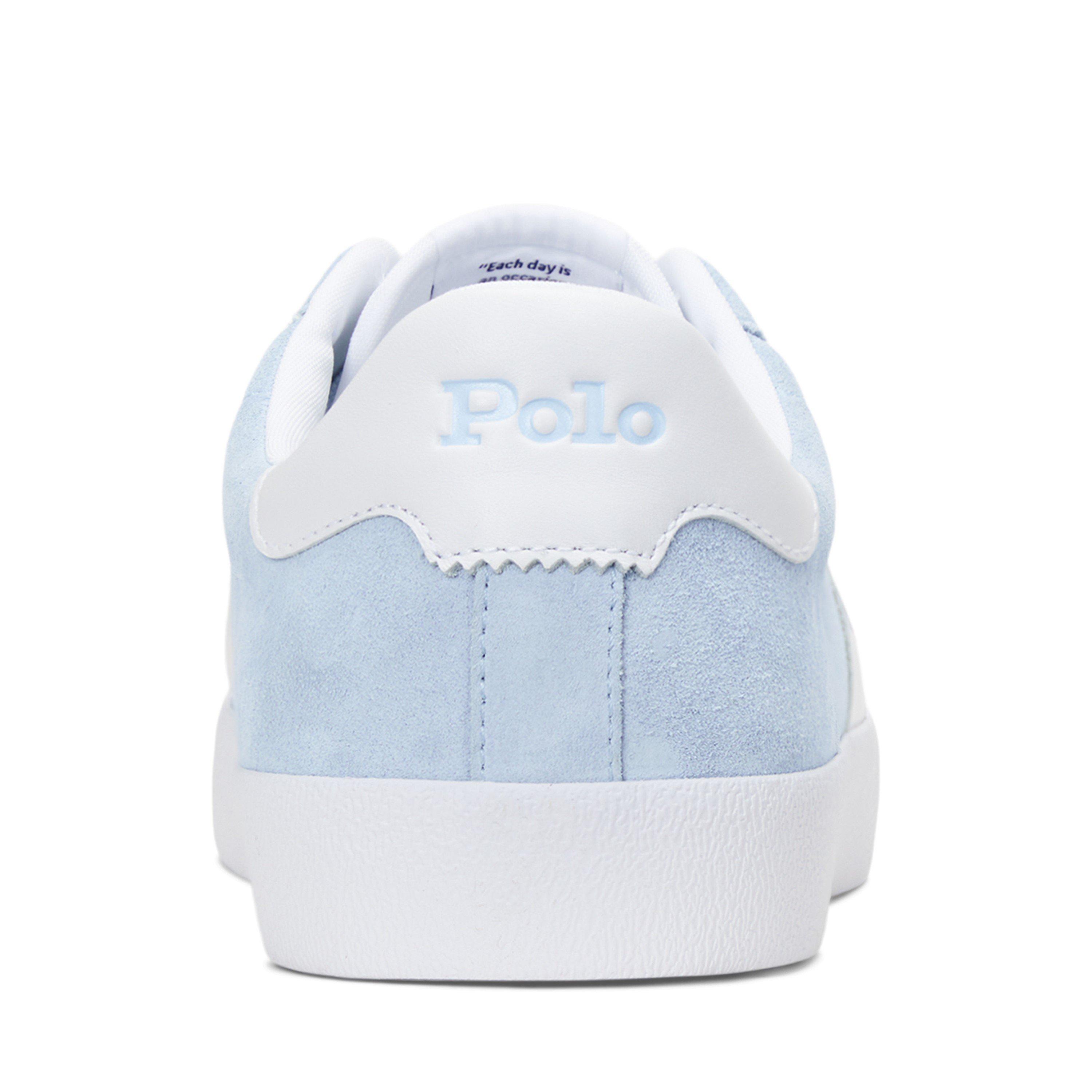 Light Blue/Wht - Polo Ralph Lauren - Men's Court Vulc Low-Top Trainers - 4