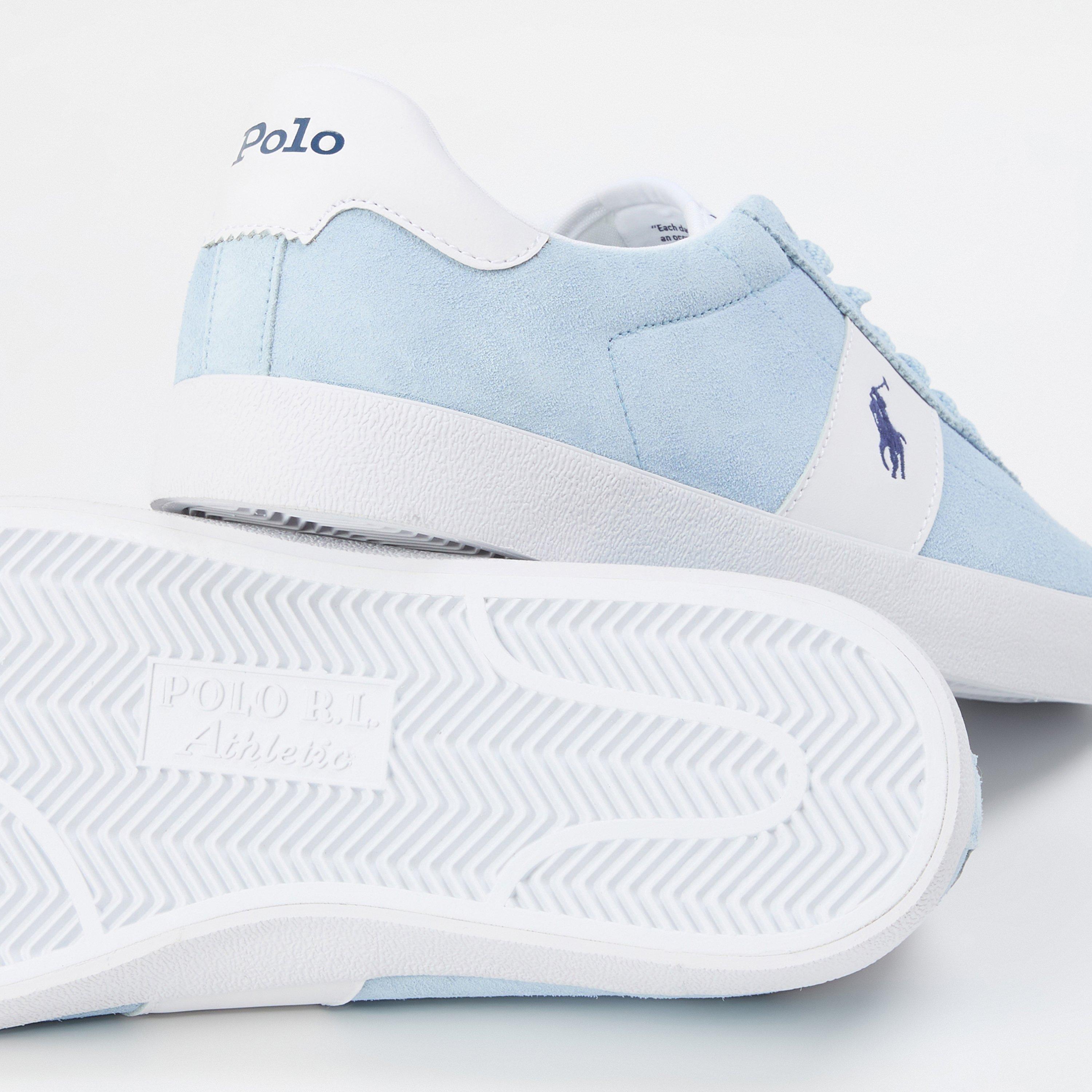 Hellblau/Wht - Polo Ralph Lauren - Men's Court Vulc Low-Top Trainers - 4