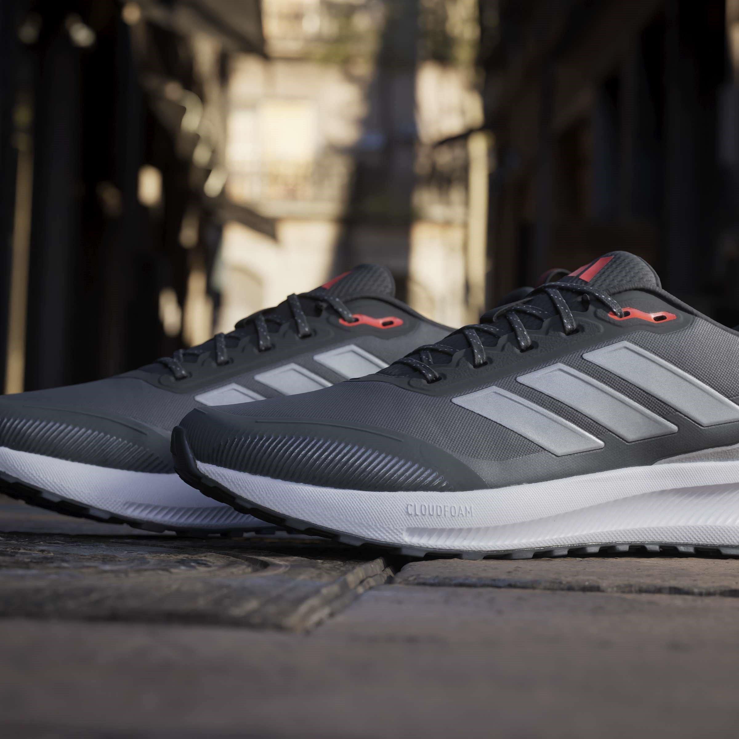 Sort/Sølv - adidas - Runfalcon 5 TR Running Shoes mens - 16