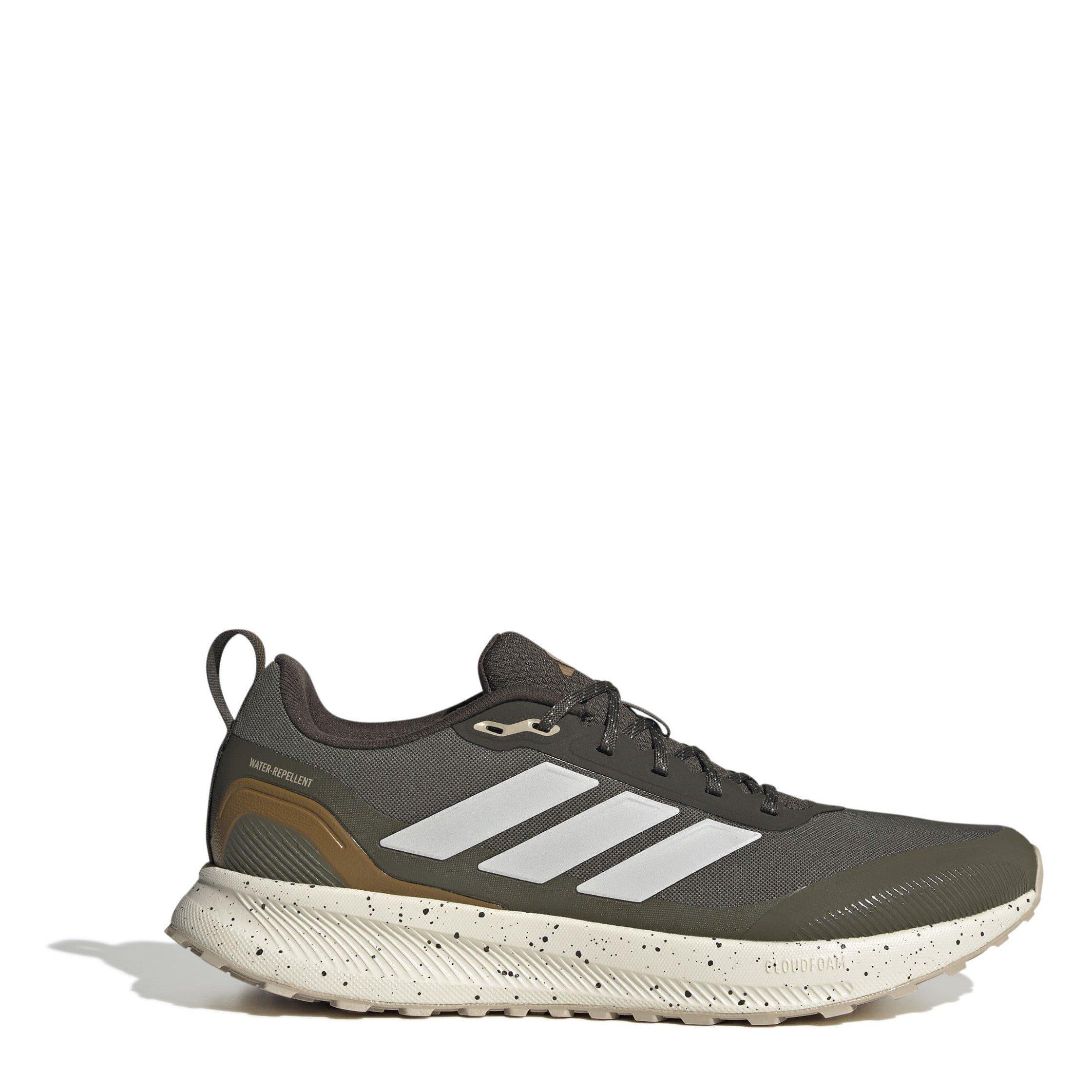 Adidas Men's Runfalcon 5 Tr Running Shoes - Olive/White - 9 (43.3)