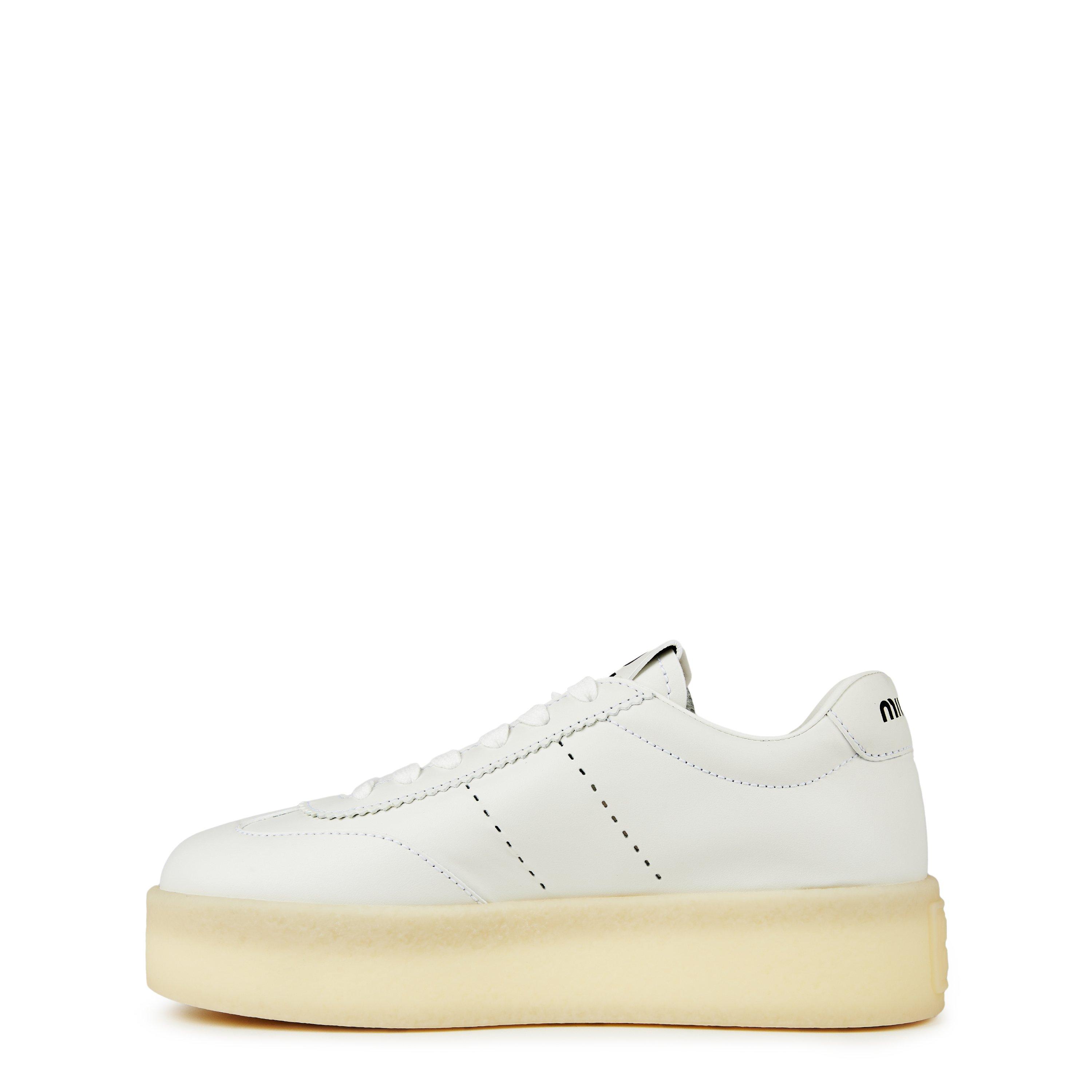 White - Miu Miu - Flatform Trainers - 2