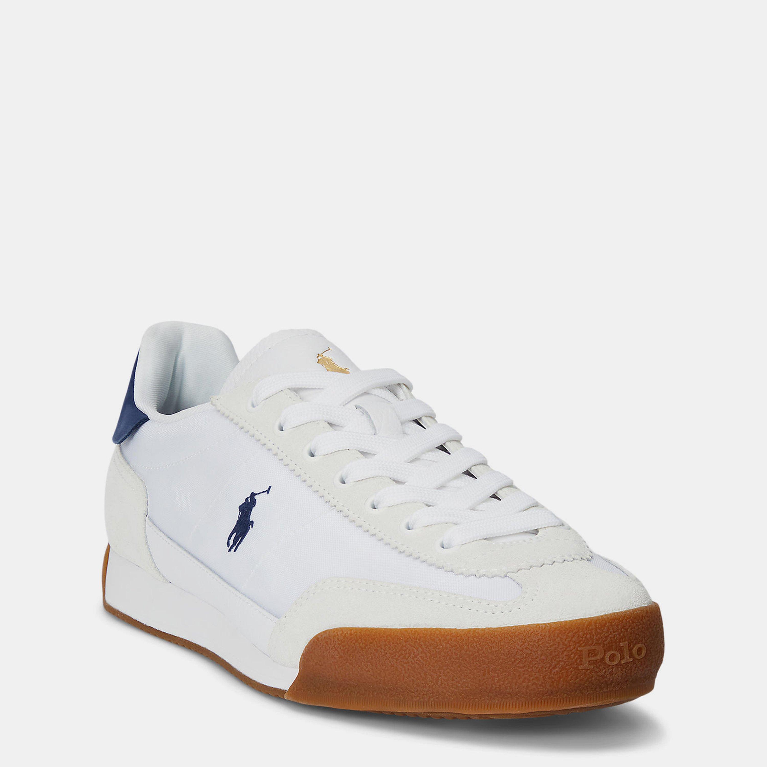Weiß/Marineblau - Polo Ralph Lauren - Men's Hester Low-Top Trainers - 2