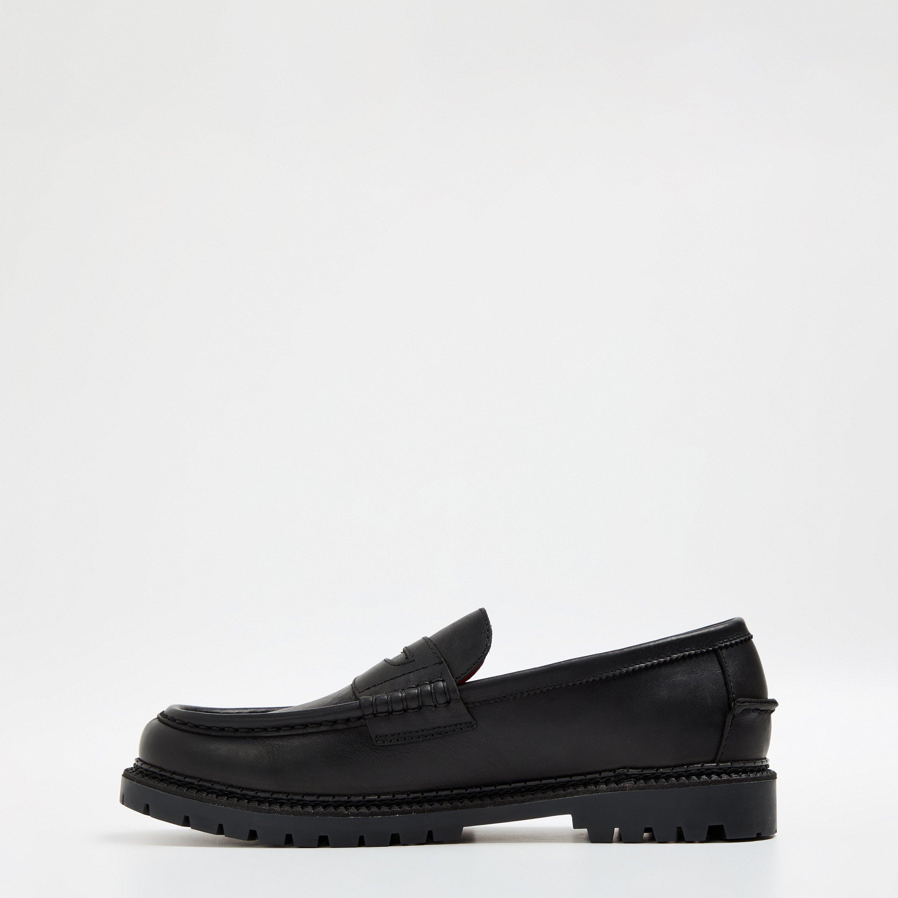 Black Leather - Polo Ralph Lauren - Men's Jett Penny Loafers - 2