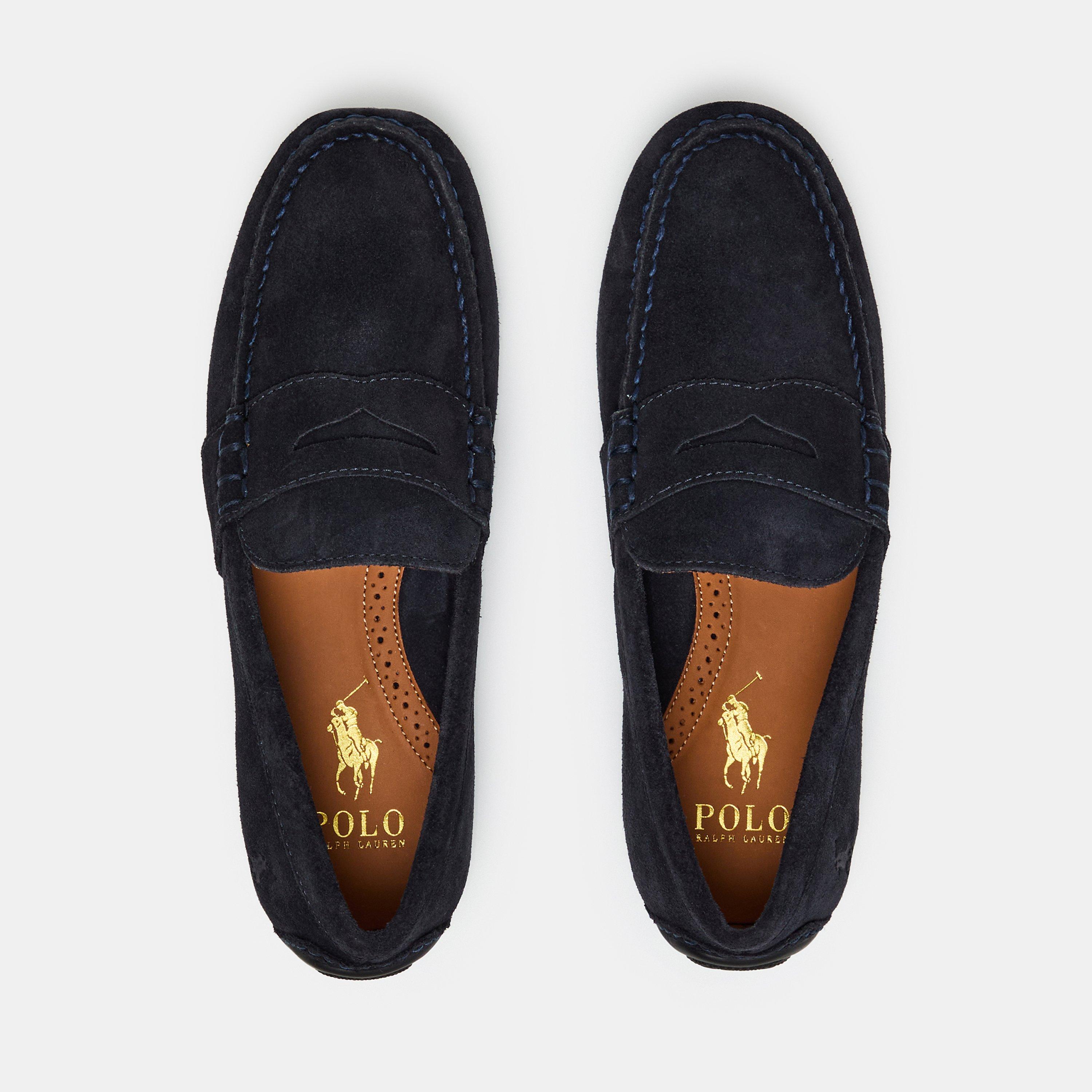 Hunter Navy - Polo Ralph Lauren - Men's Reynold Driver Loafers - 4