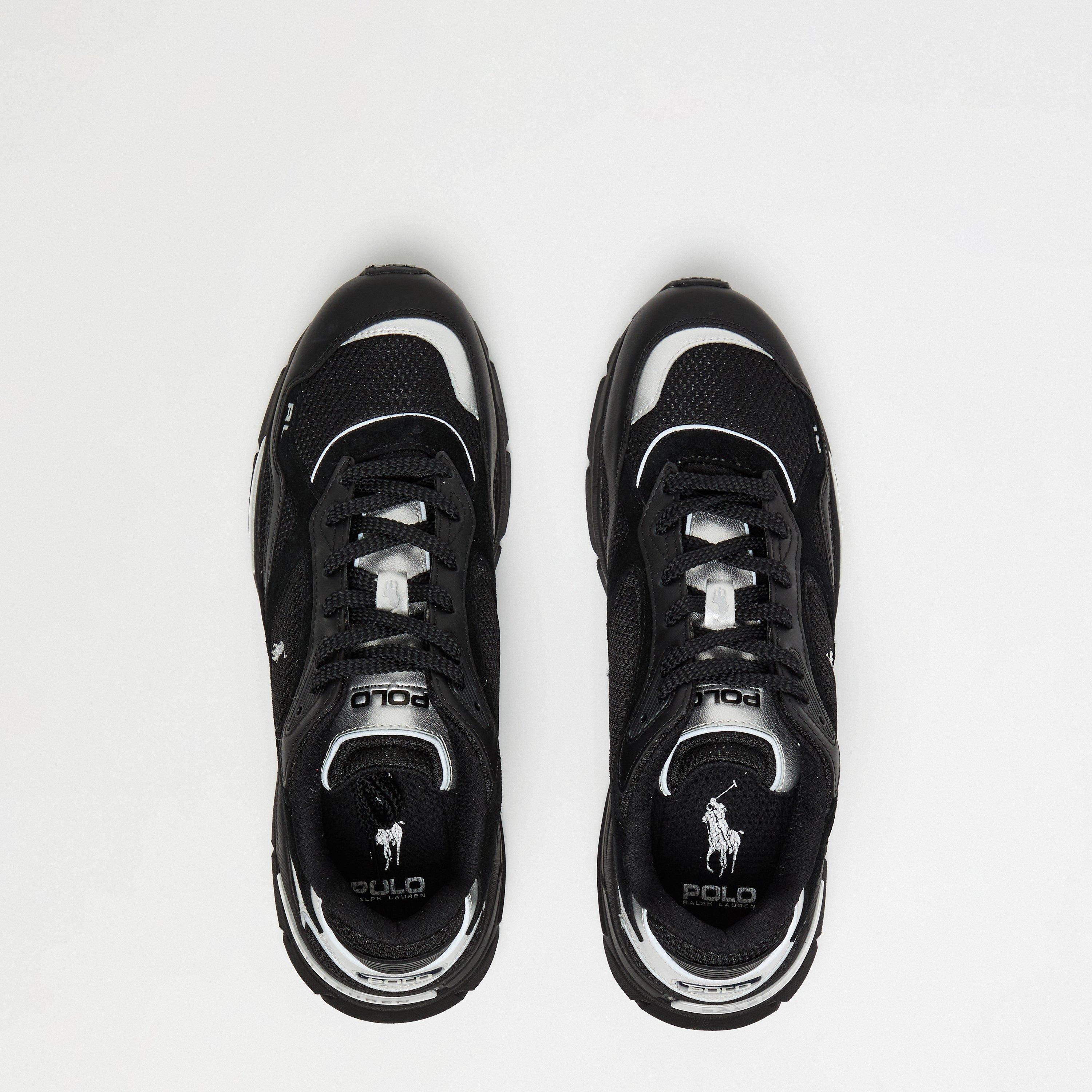 Black/Silver - Polo Ralph Lauren - Men's Trackster Runners - 4