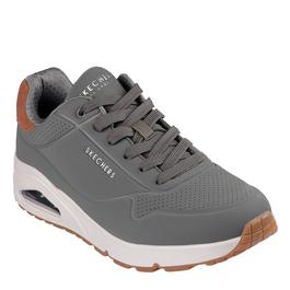 Skechers Skechers Deboss Durabuck With Pop Suede Heel Low-Top Trainers Mens