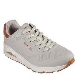 Skechers Skechers Deboss Durabuck With Pop Suede Heel Low-Top Trainers Mens