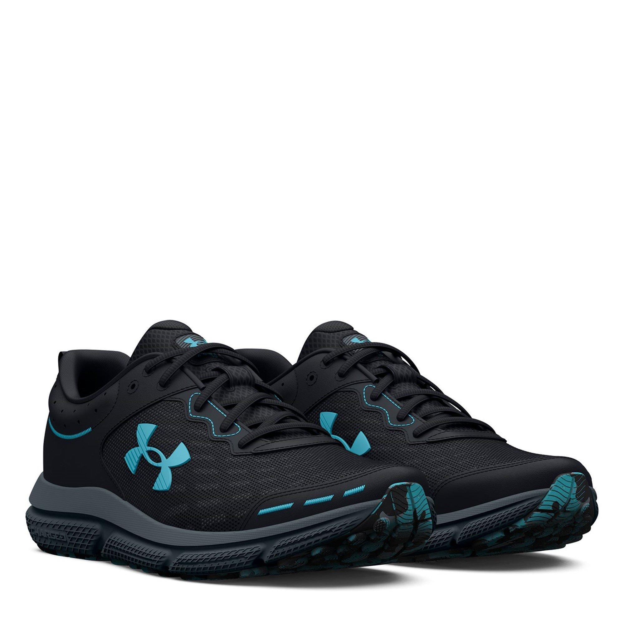 Black/Blue - Under Armour - Under Charged Assert 10 Mens Running Shoes - 5