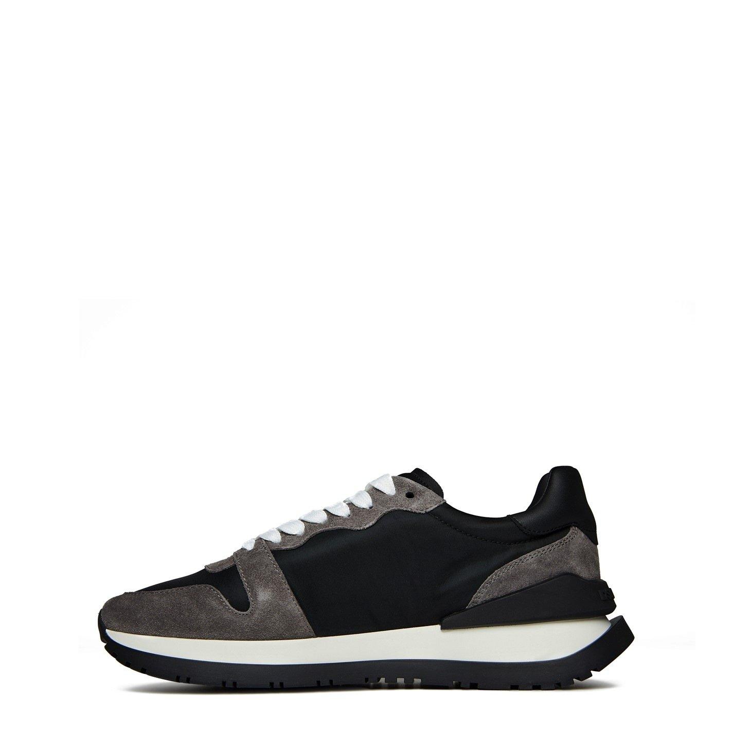 Black/White - DSquared2 - Icon Running Trainers - 3