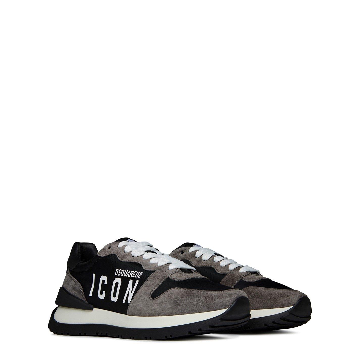 Black/White - DSquared2 - Icon Running Trainers - 4