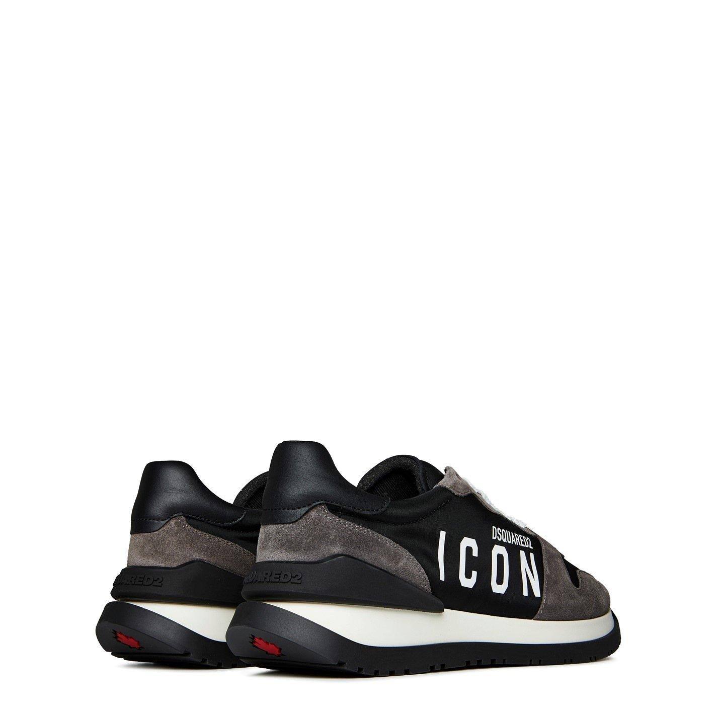 Black/White - DSquared2 - Icon Running Trainers - 5