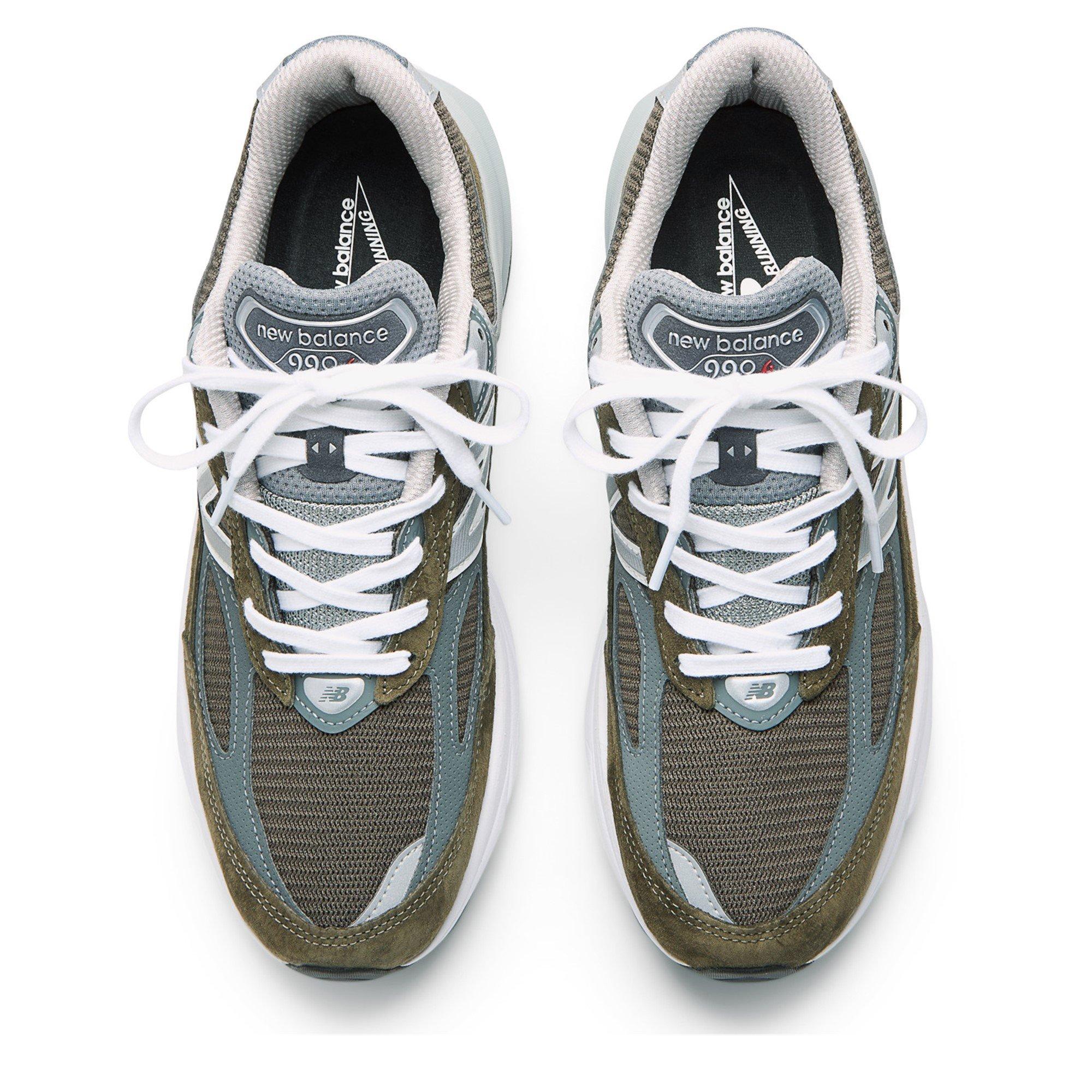 Olive - New Balance - Men's NB 990v6 Runners - 2