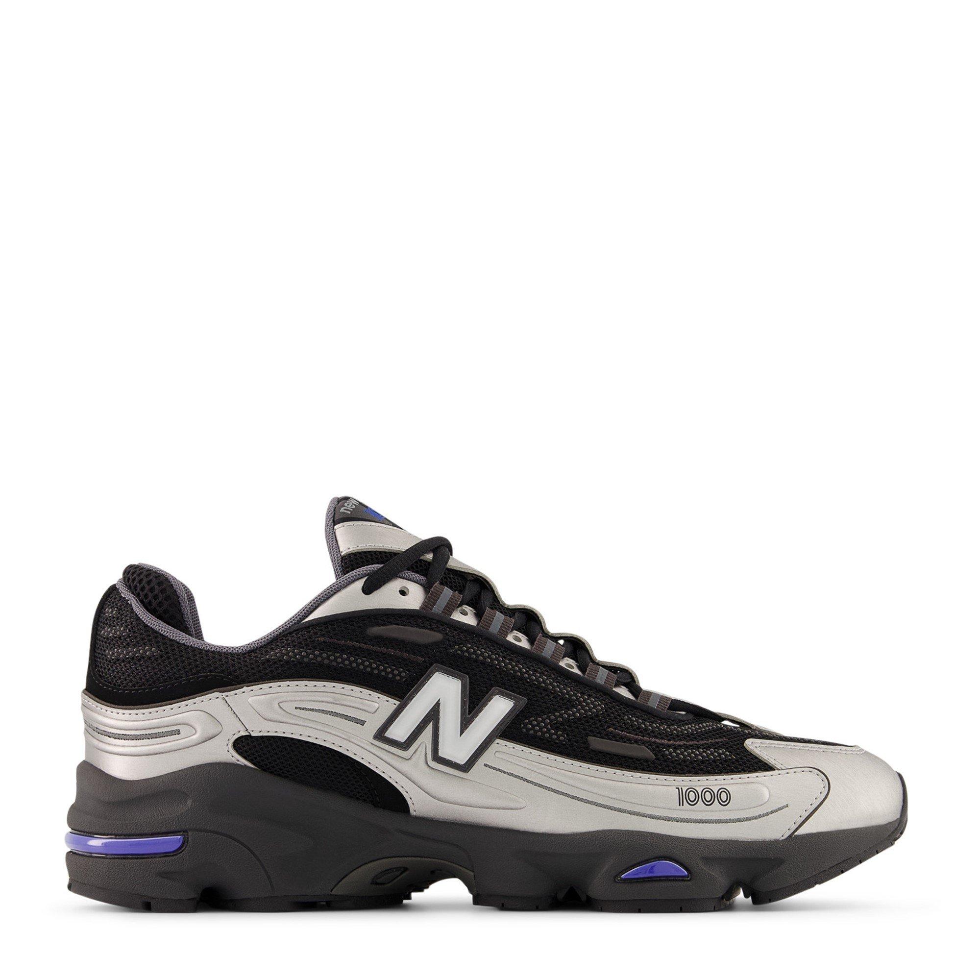 New Balance NB 1000 Mens - Black/Silver - Size 7 (40.5)