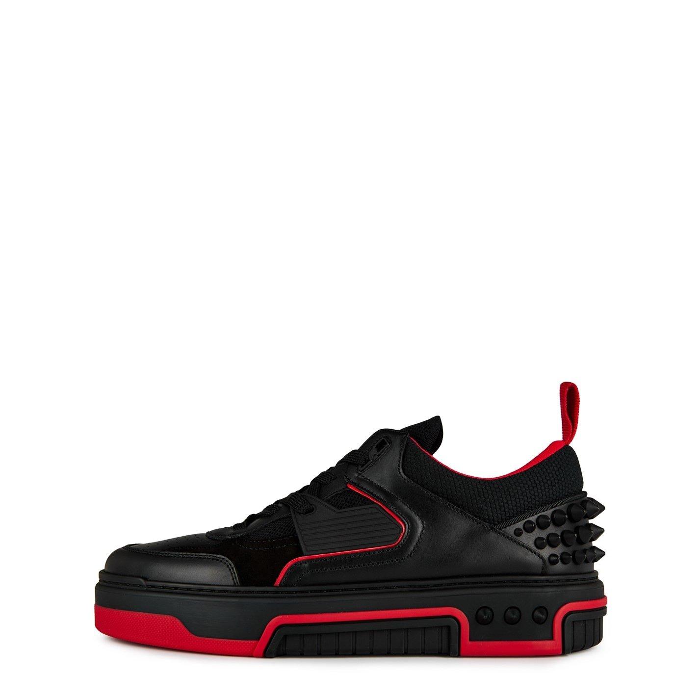Black - Christian Louboutin - Astroloubi Leather Sneakers - 3